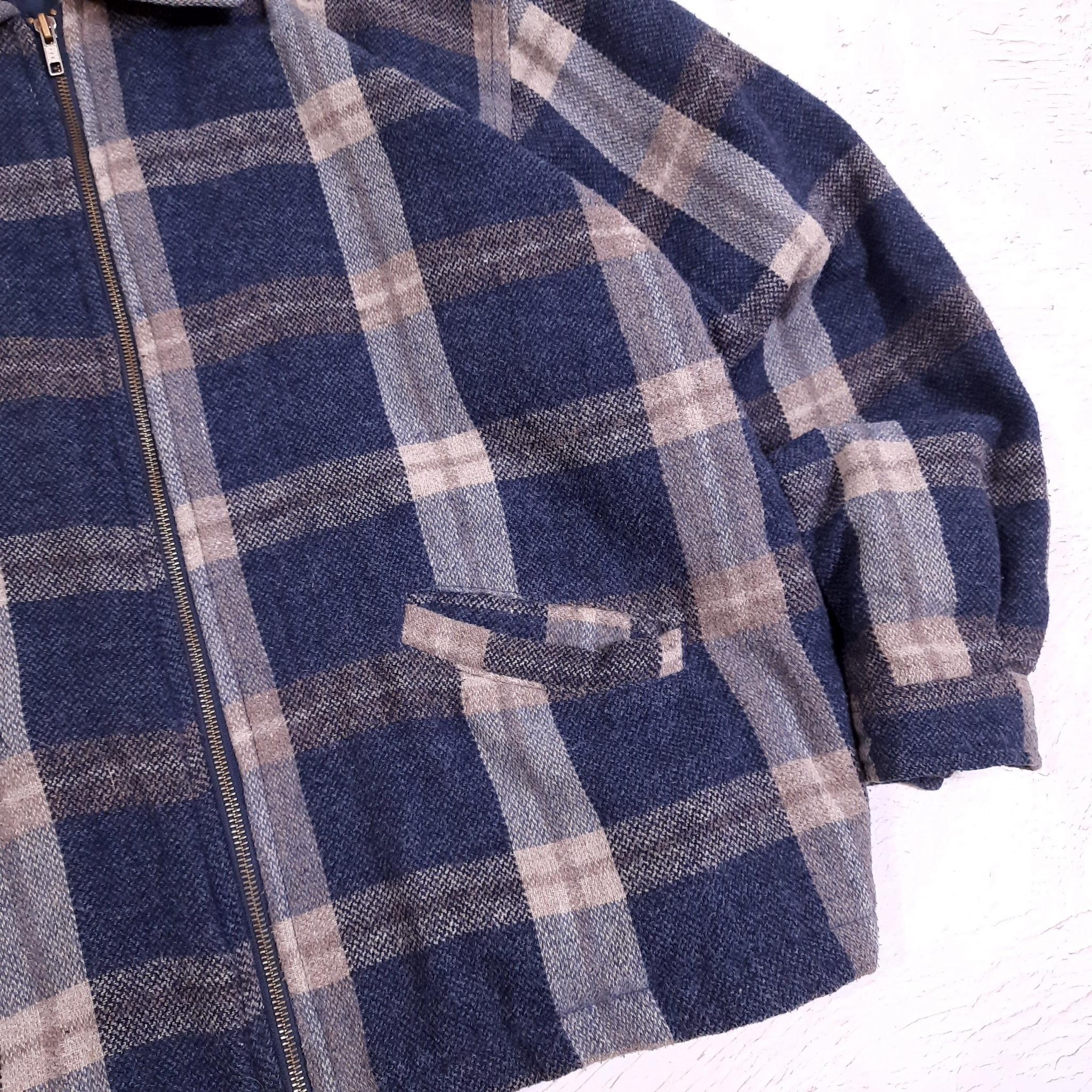 New Frontier Wool Plaid Jacket Vintage, миниатюра 5