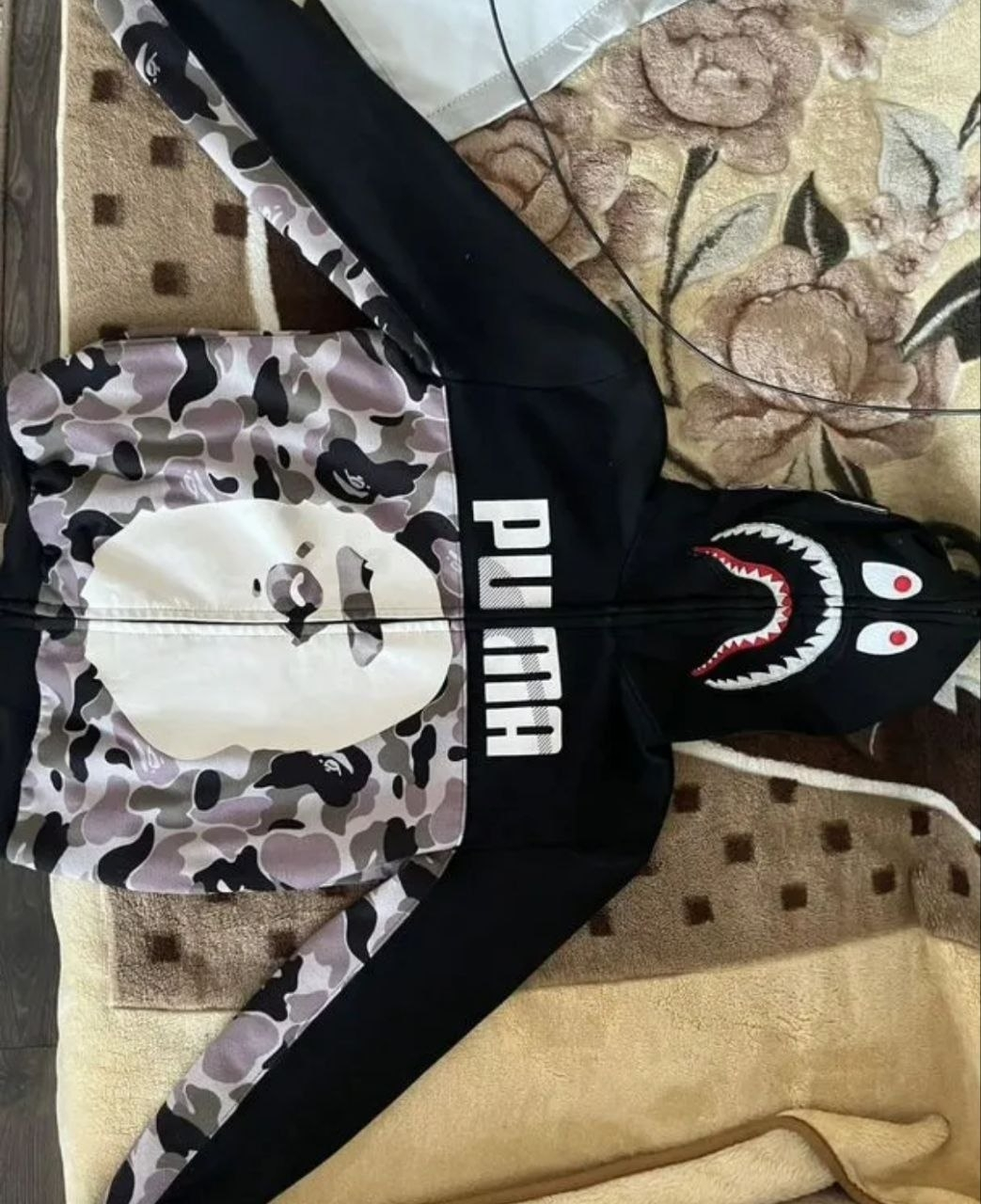 Bape x Puma Zip hoodie Shark, миниатюра 2