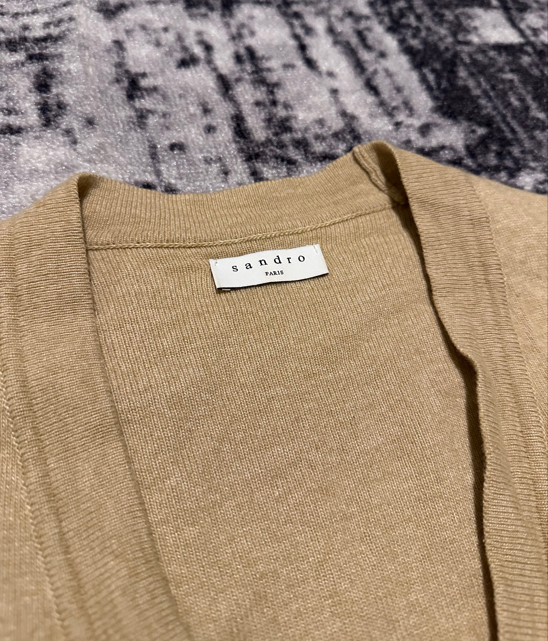 Sandro Wool-Blend V-Neck, миниатюра 5