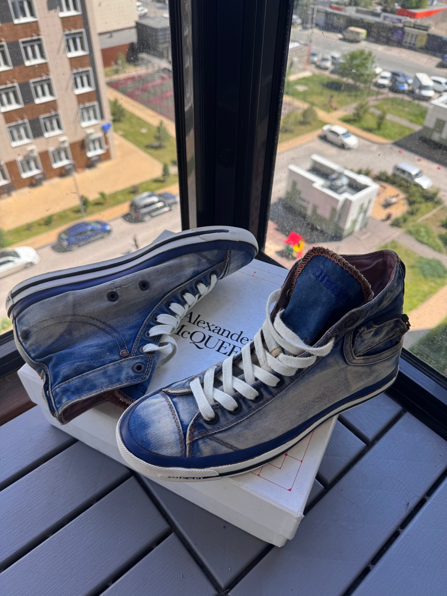 Diesel Diesel Exposure Hi Top Indigo Denim, миниатюра 11