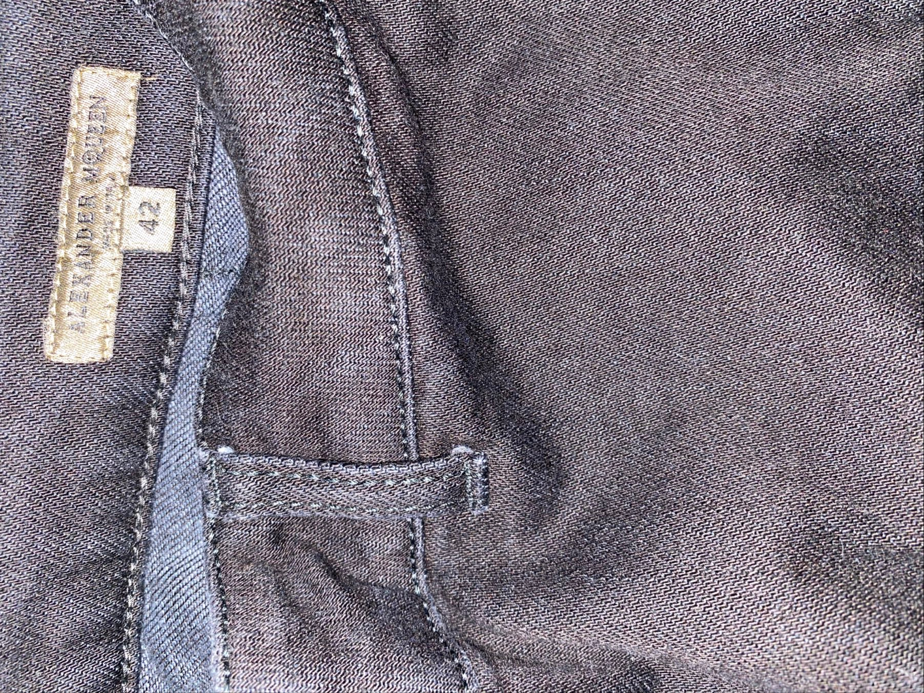 Alexander McQueen FW2008 Biker jeans, миниатюра 3