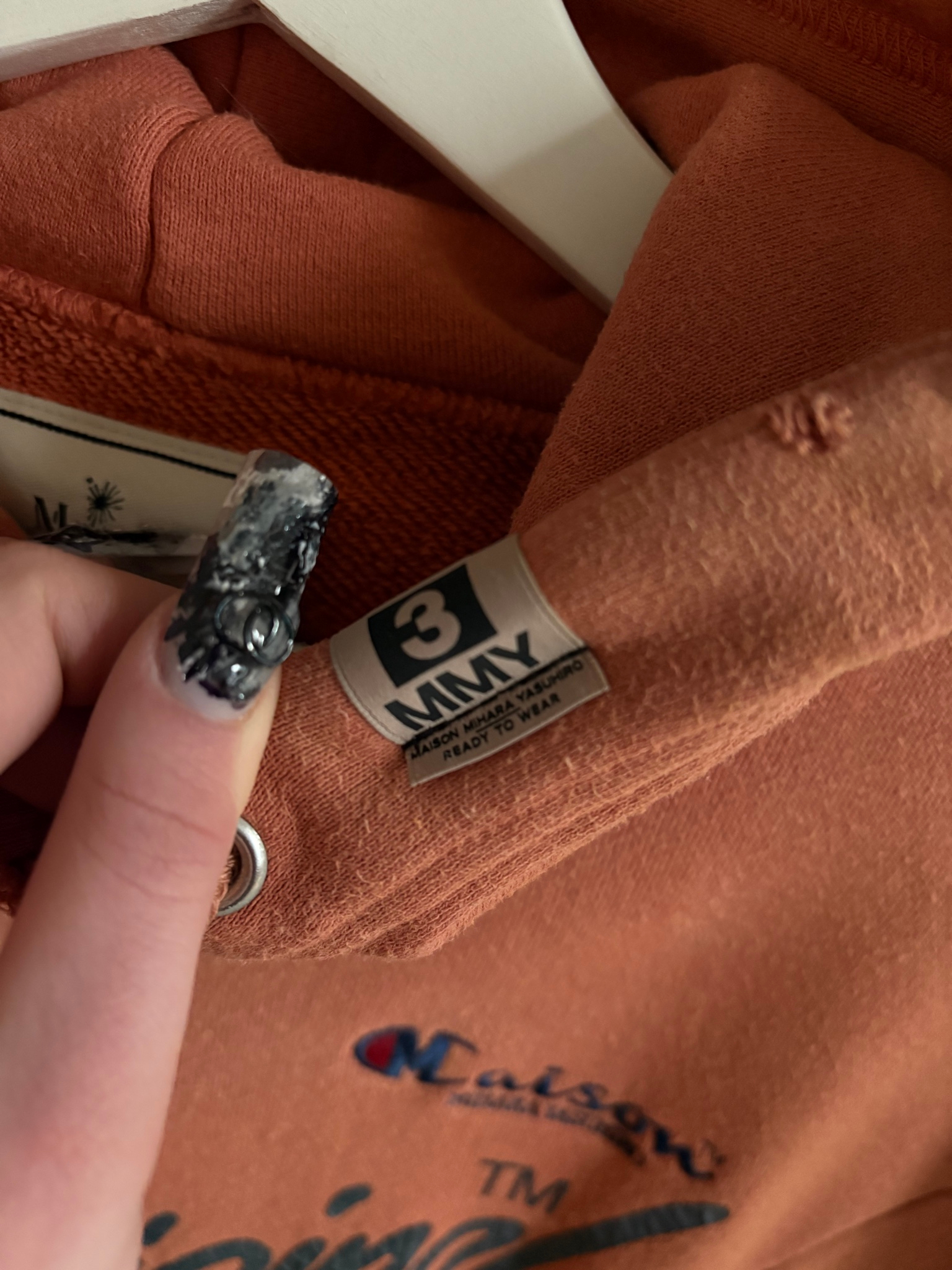 Maison Mihara Yasuhiro x Champion Hoodies FW22-23, миниатюра 5