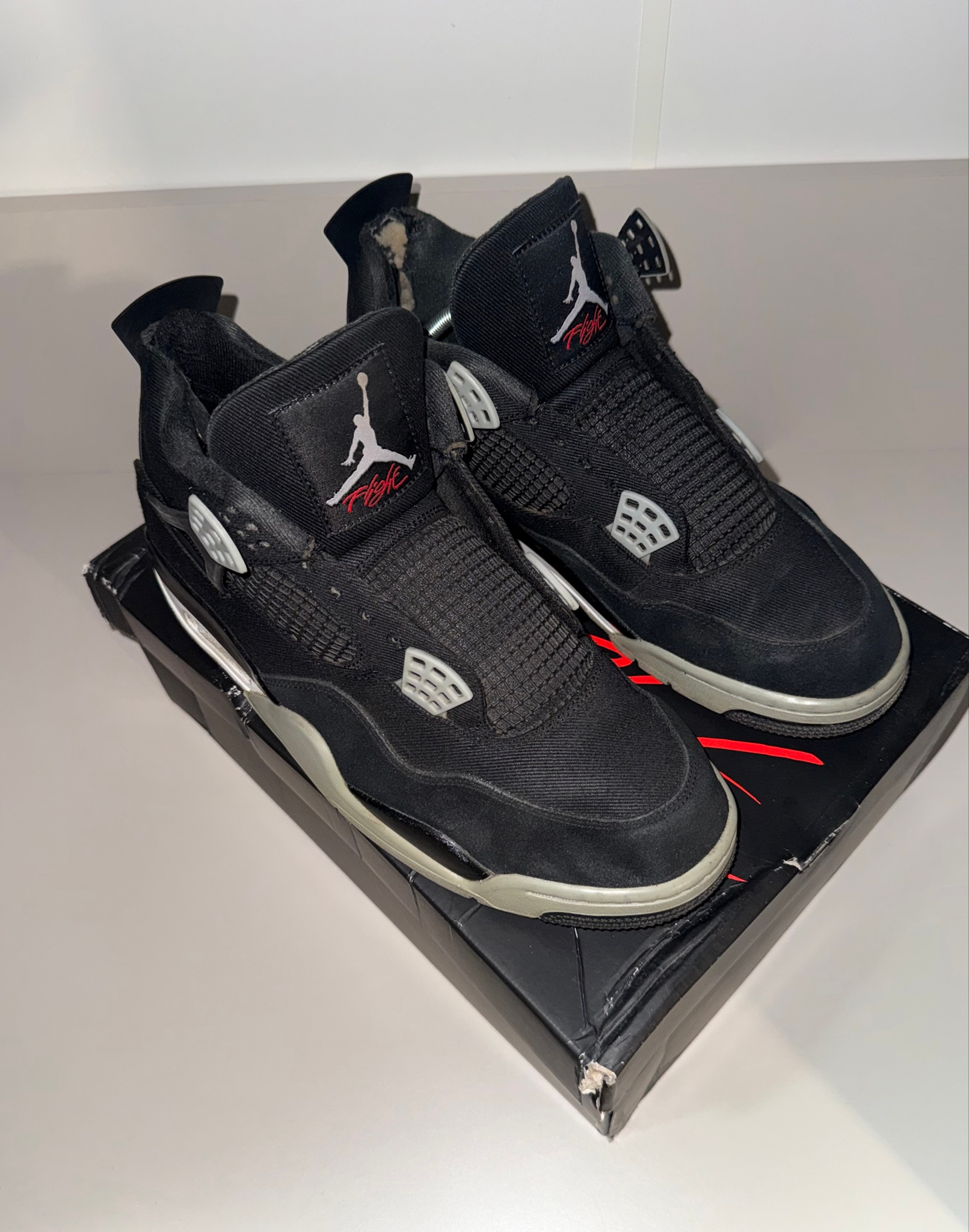 Nike Air Jordan 4 Black Canvas, миниатюра 3