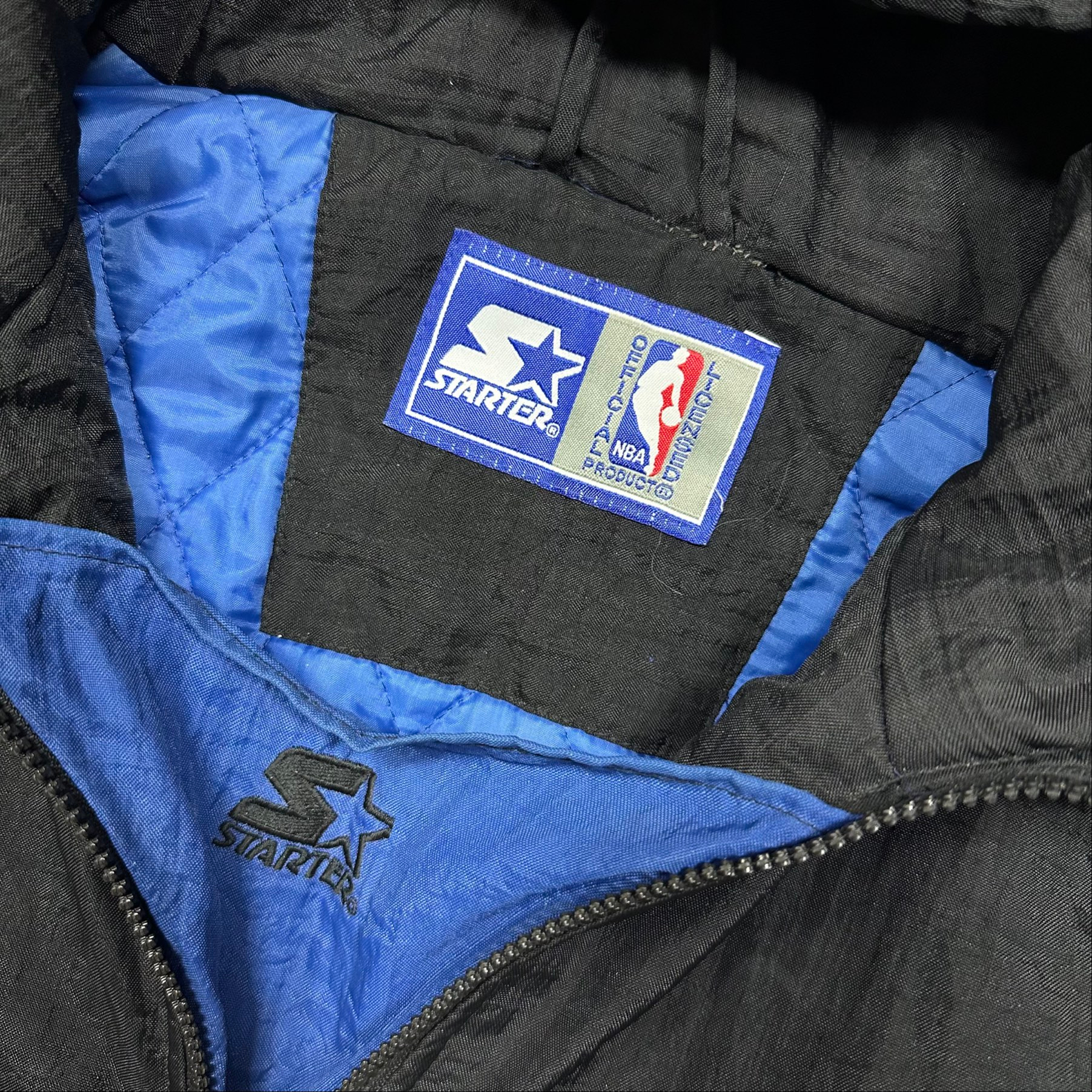 Starter Orlando Magic half zip windbreaker/puffer jacket 90s, миниатюра 3