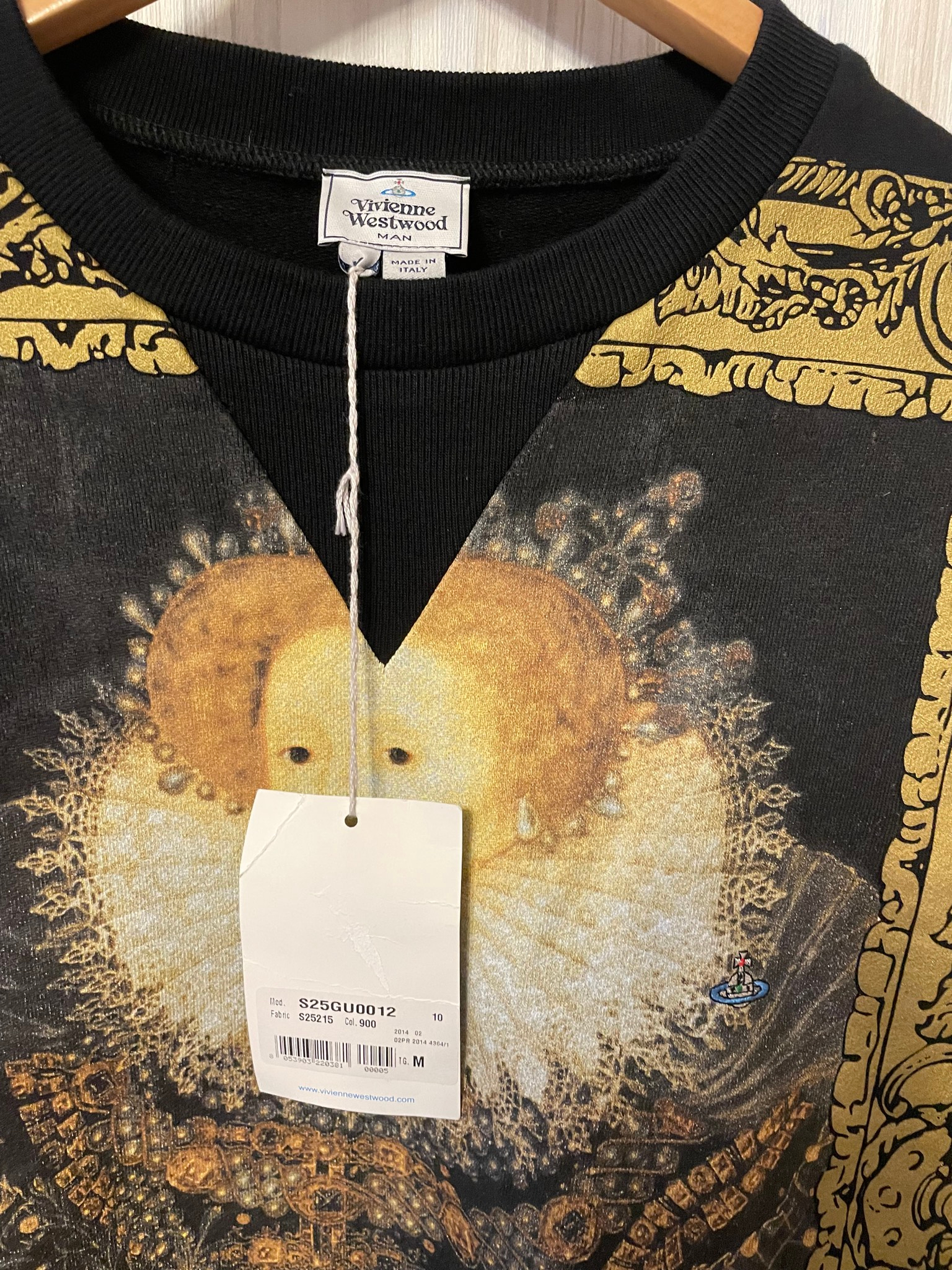 Vivienne Westwood AW2014 punk queen Elizabeth portrait sweatshirt, миниатюра 3