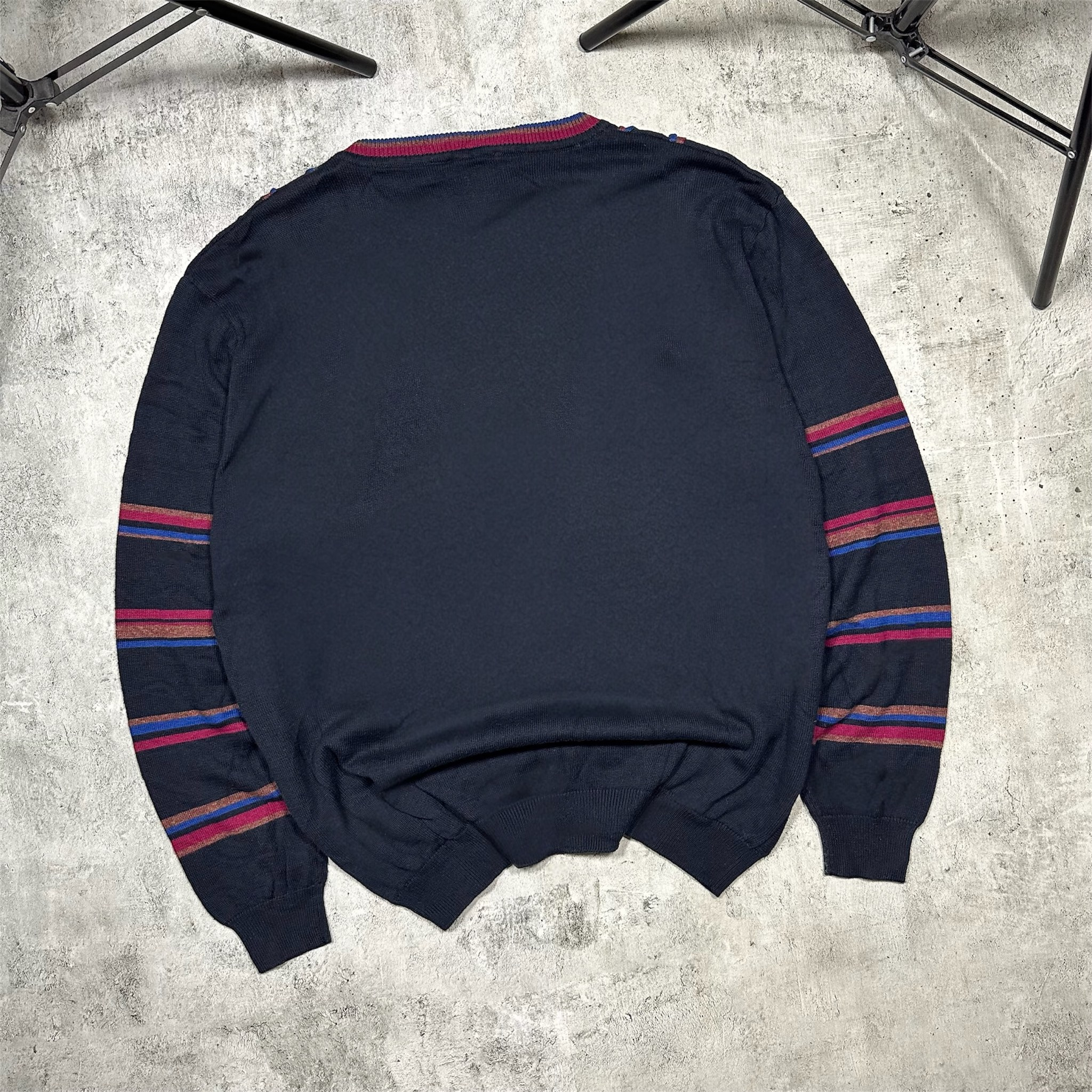 Carlo Colucci 3D knitted vintage sweater, миниатюра 2