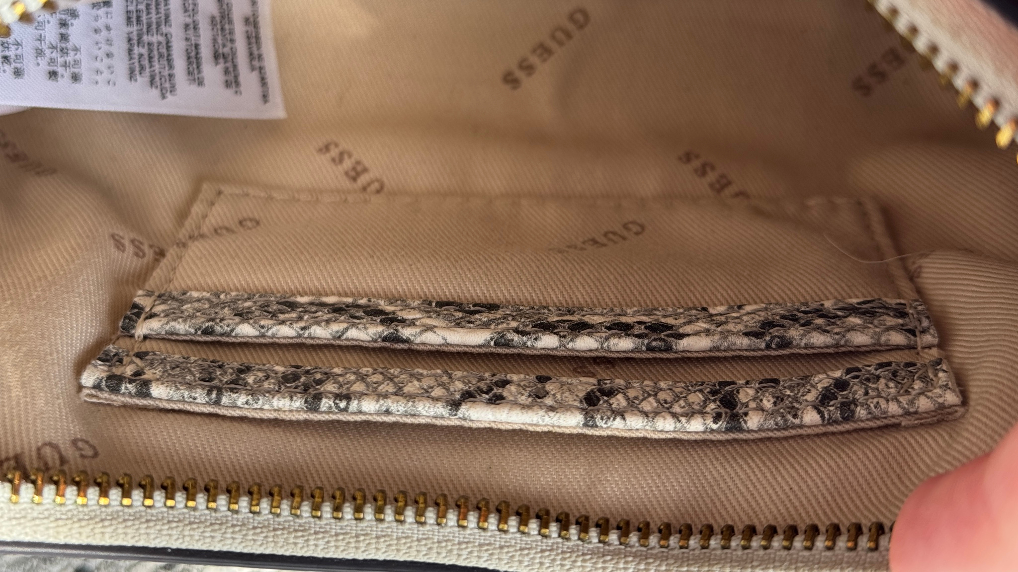 Guess Zadie Logo Top Zip Shoulder Bag, миниатюра 7