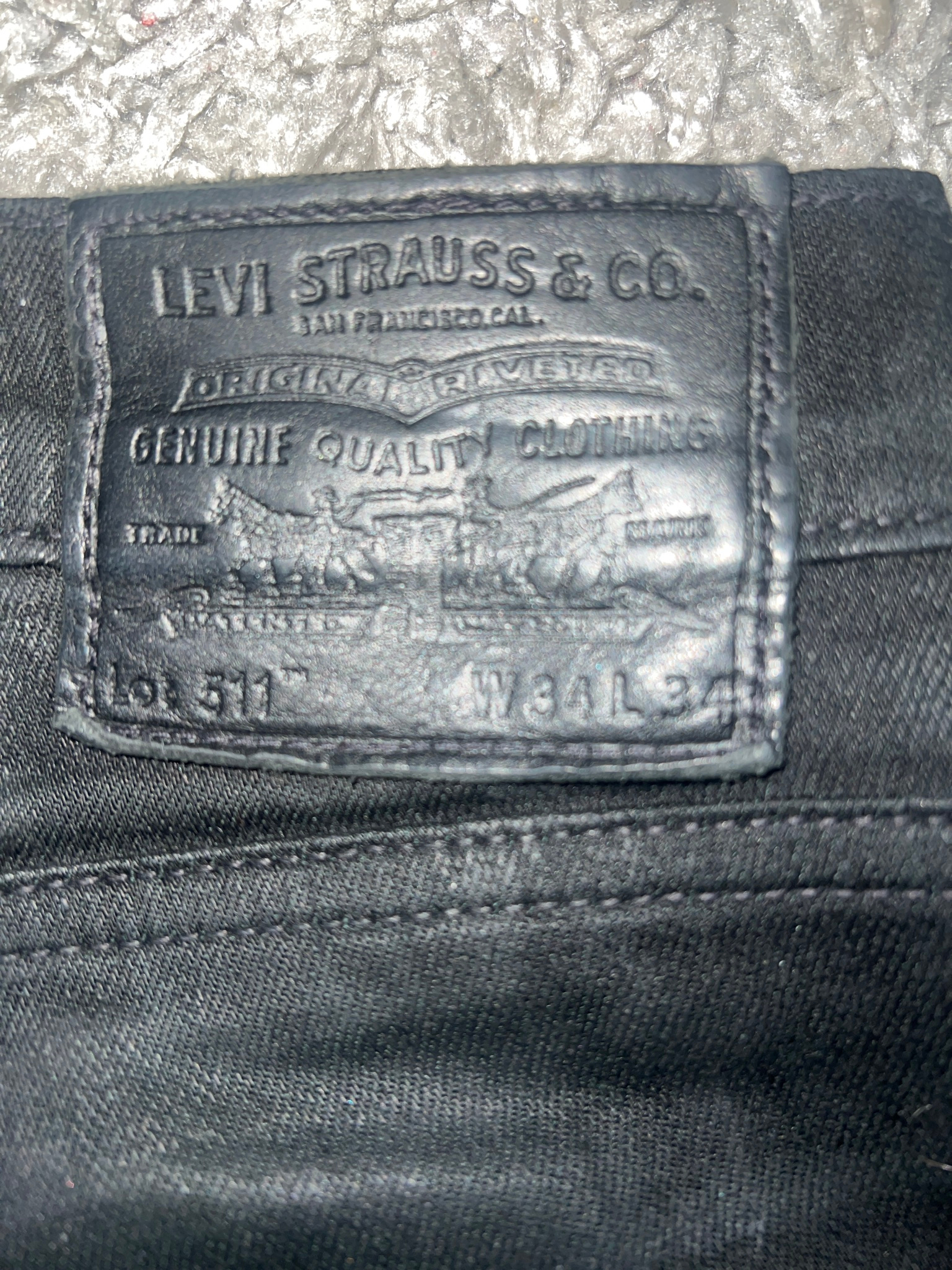 Levi’s 511 waxed straight jeans, миниатюра 3