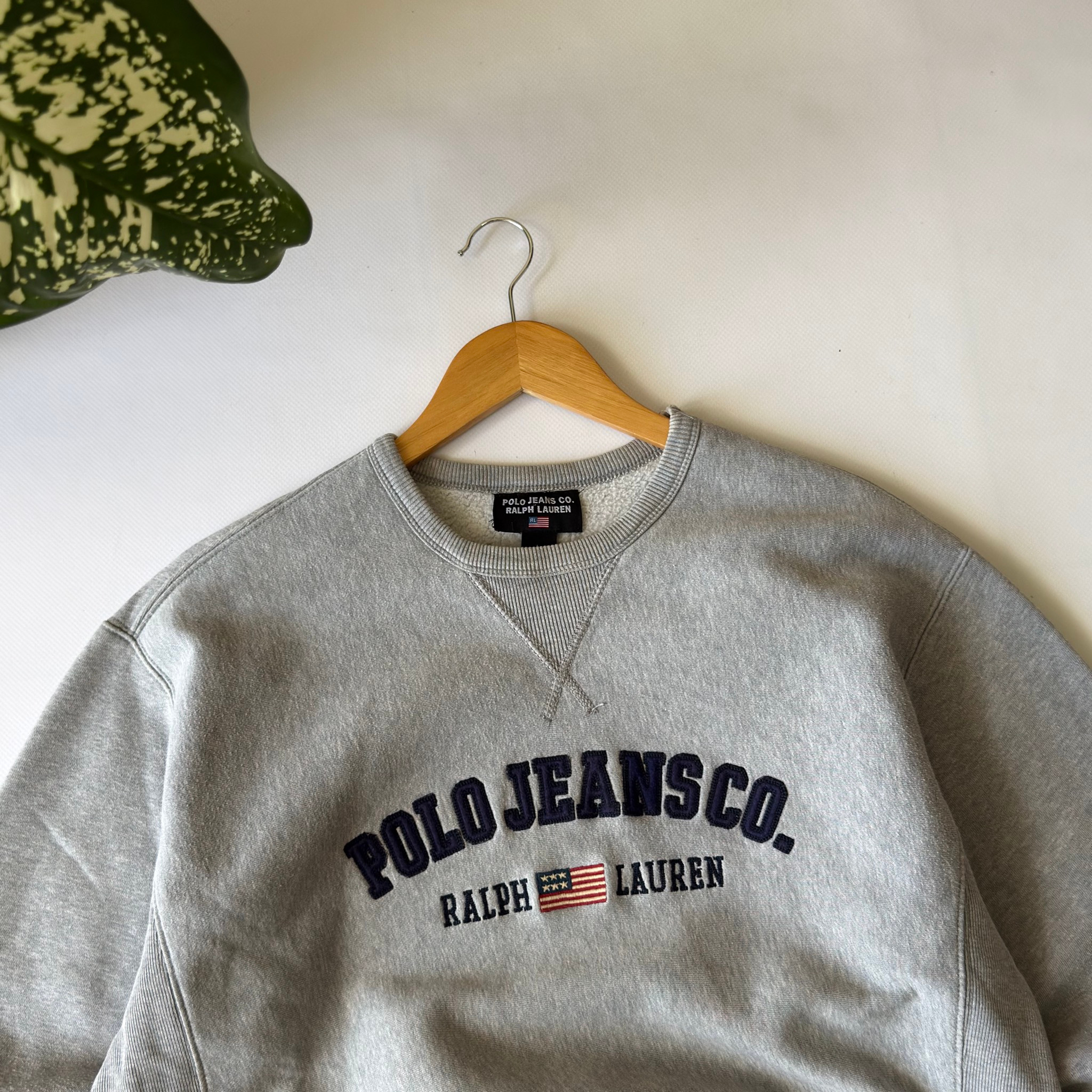 Polo Jeans Co. Ralph Lauren Vintage 90s Flag Logo Sweatshirt, миниатюра 4