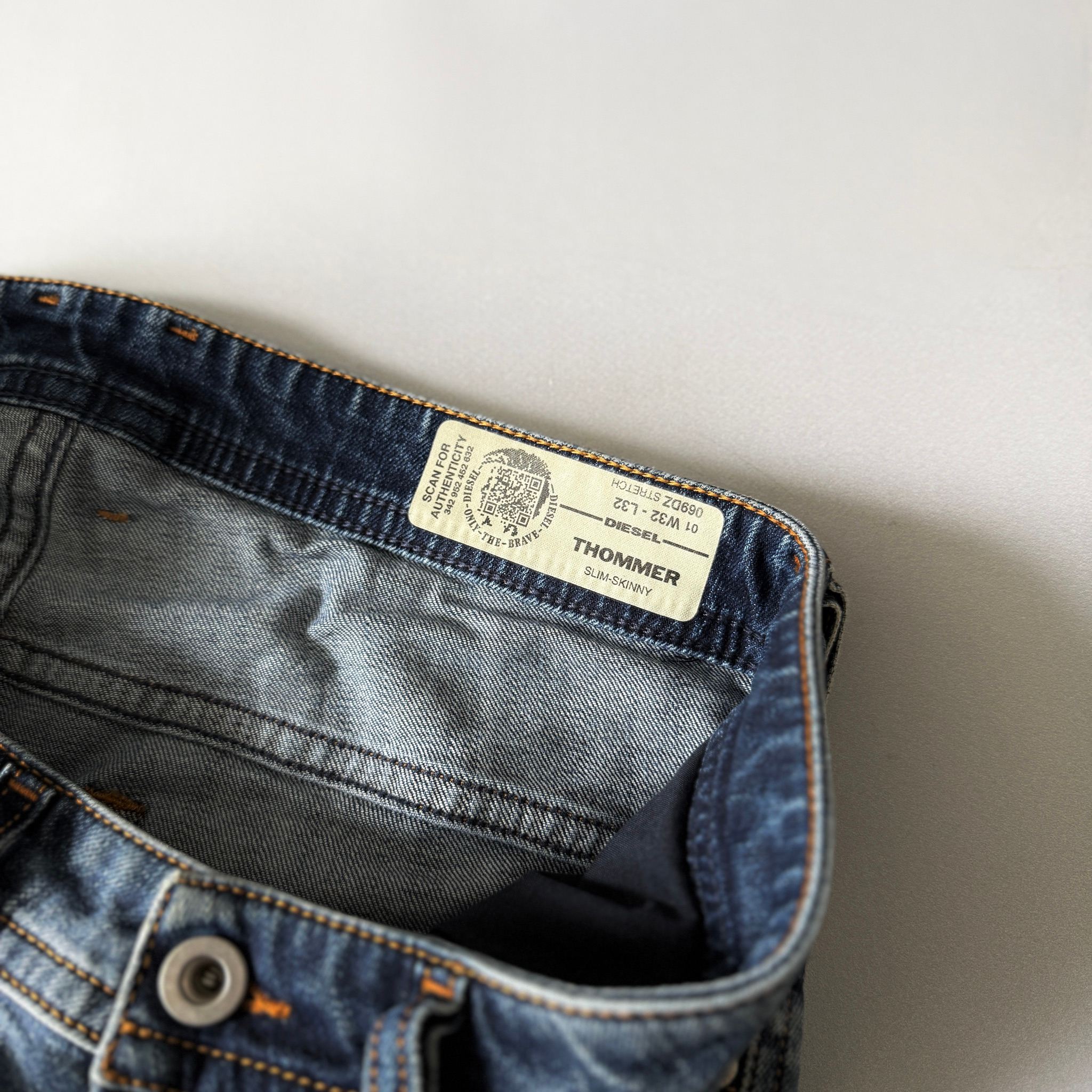 Diesel Thommer distressed slim jeans, миниатюра 5