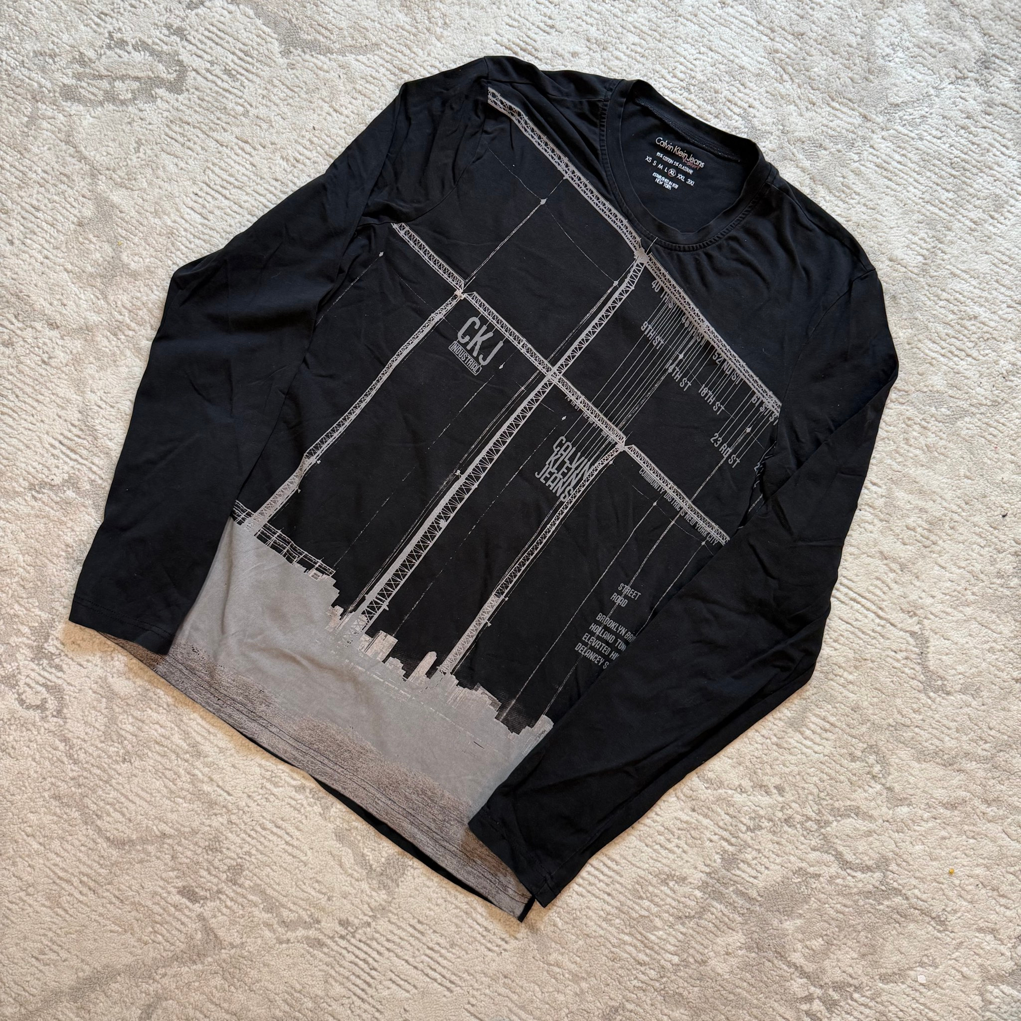 Calvin Klein Jeans Longsleeve Rare Distressed, миниатюра 2