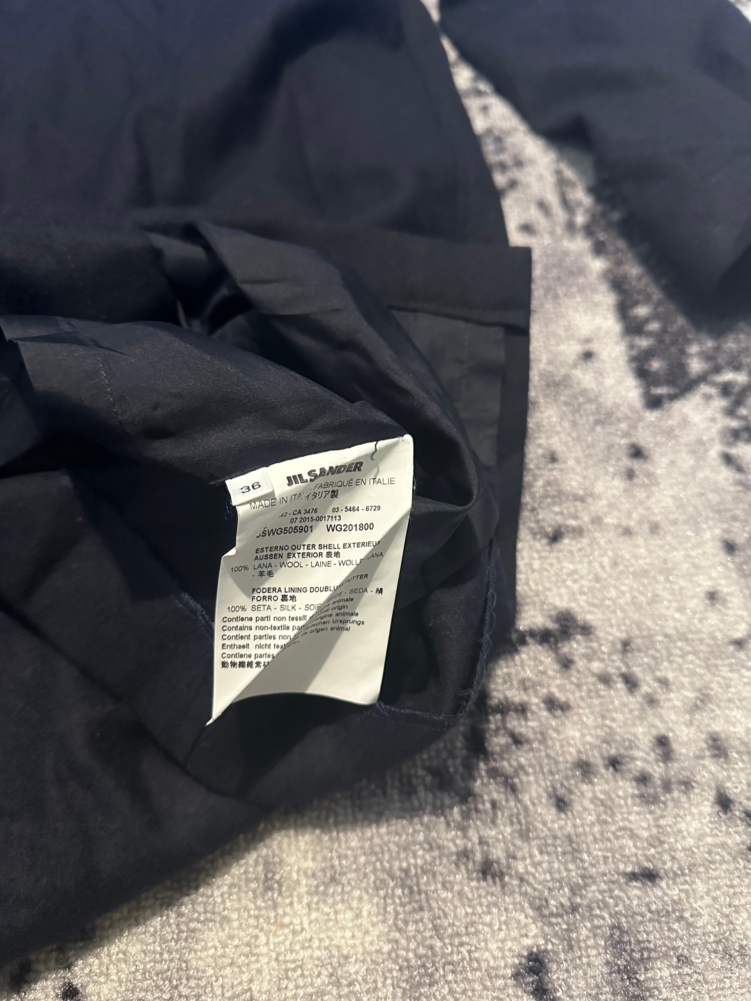Jil Sander Wool Coat/Dress FW15 Archive, миниатюра 6