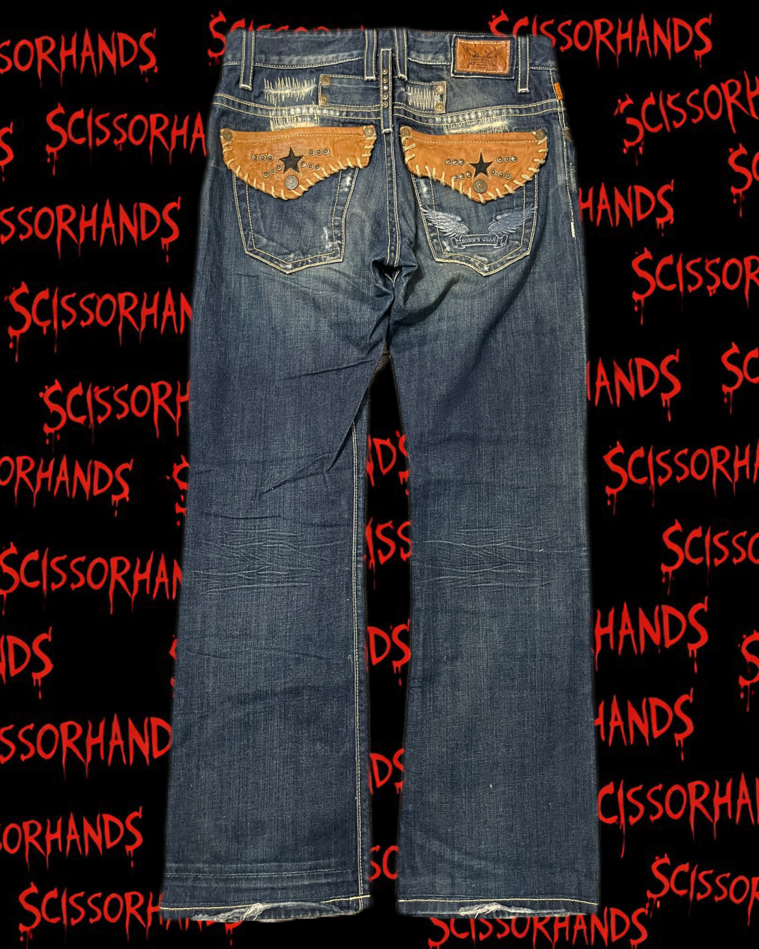Robin’s jean LEATHER FLAP OG, миниатюра 3
