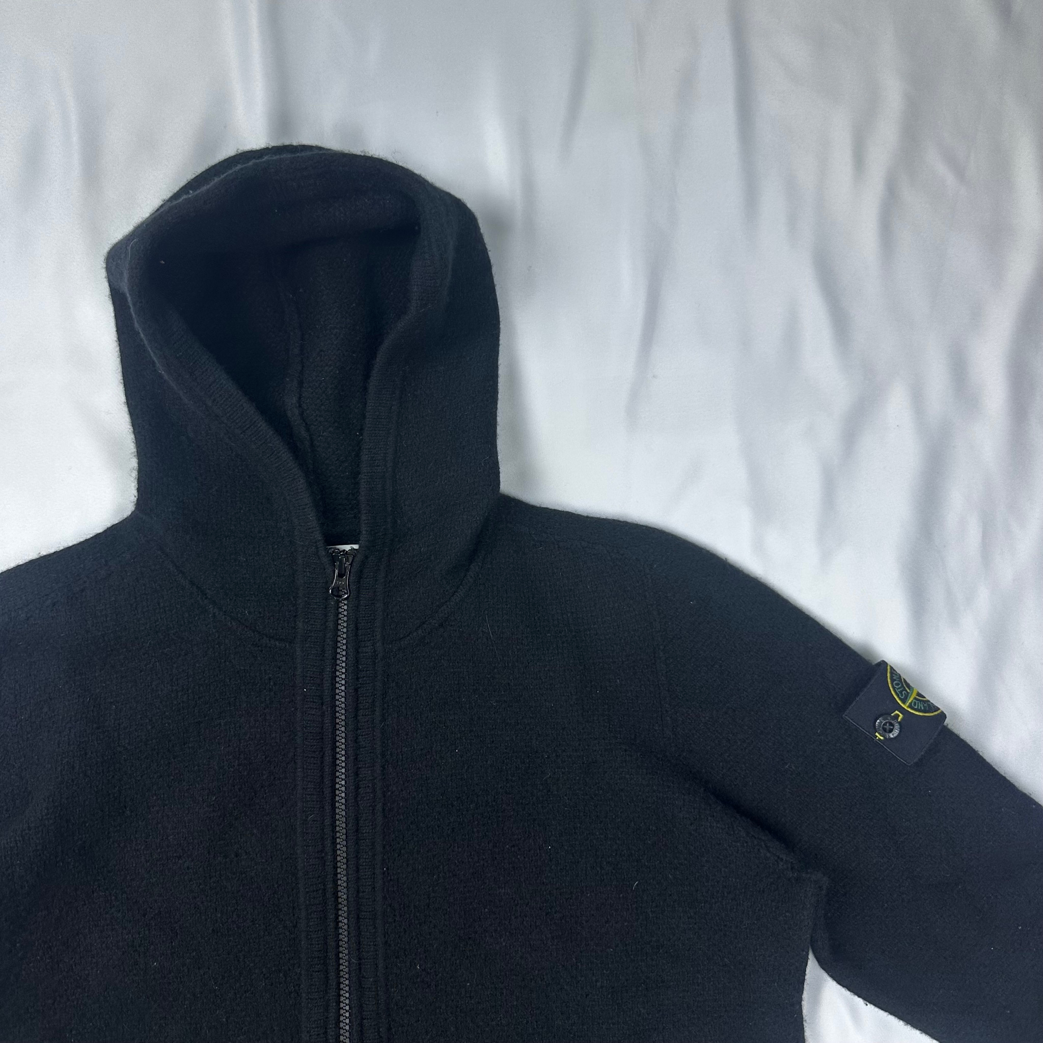 Stone Island Zip hoodie wool knit, миниатюра 2