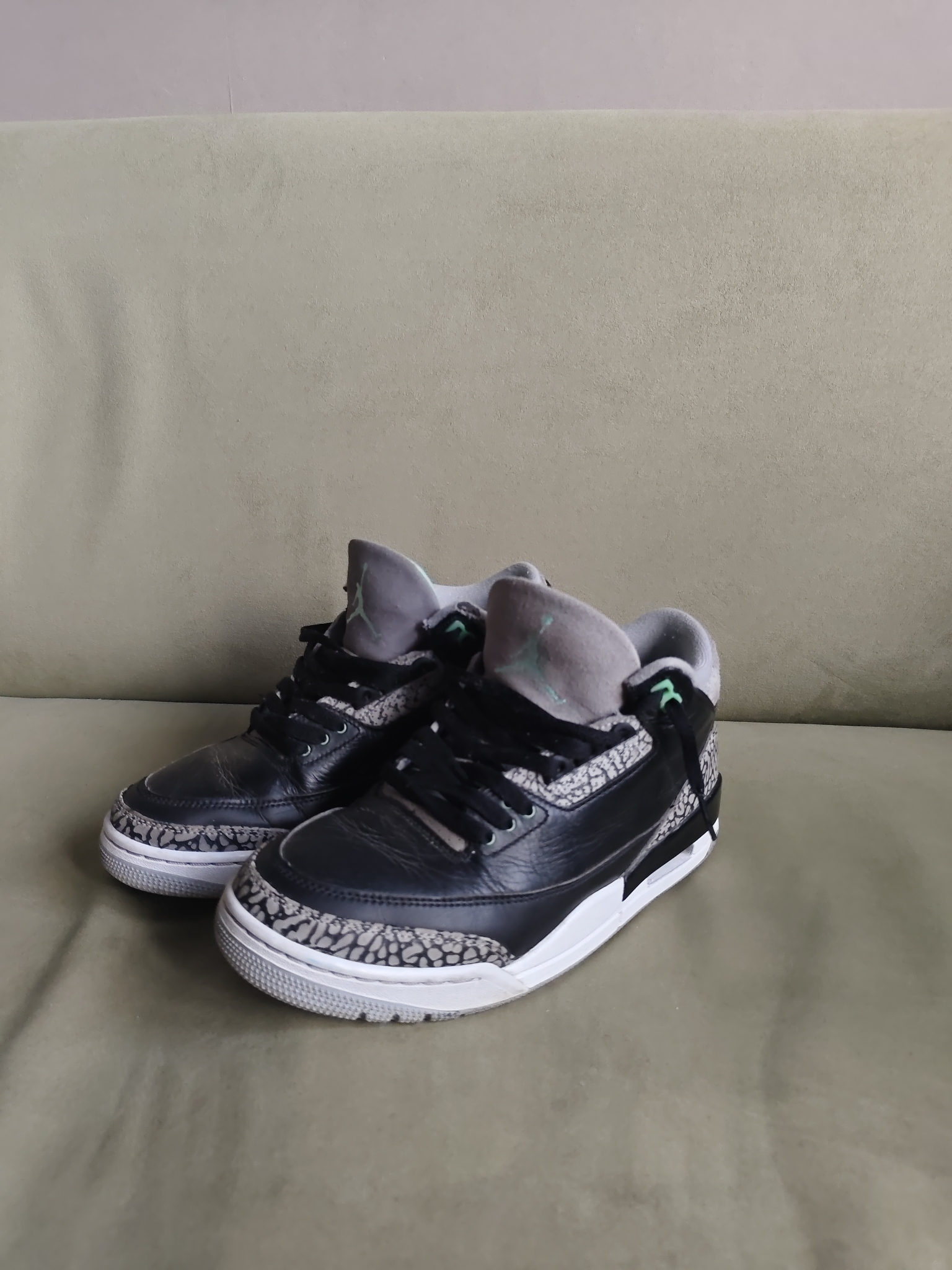 Air Jordan 3 Green Glow, миниатюра 8