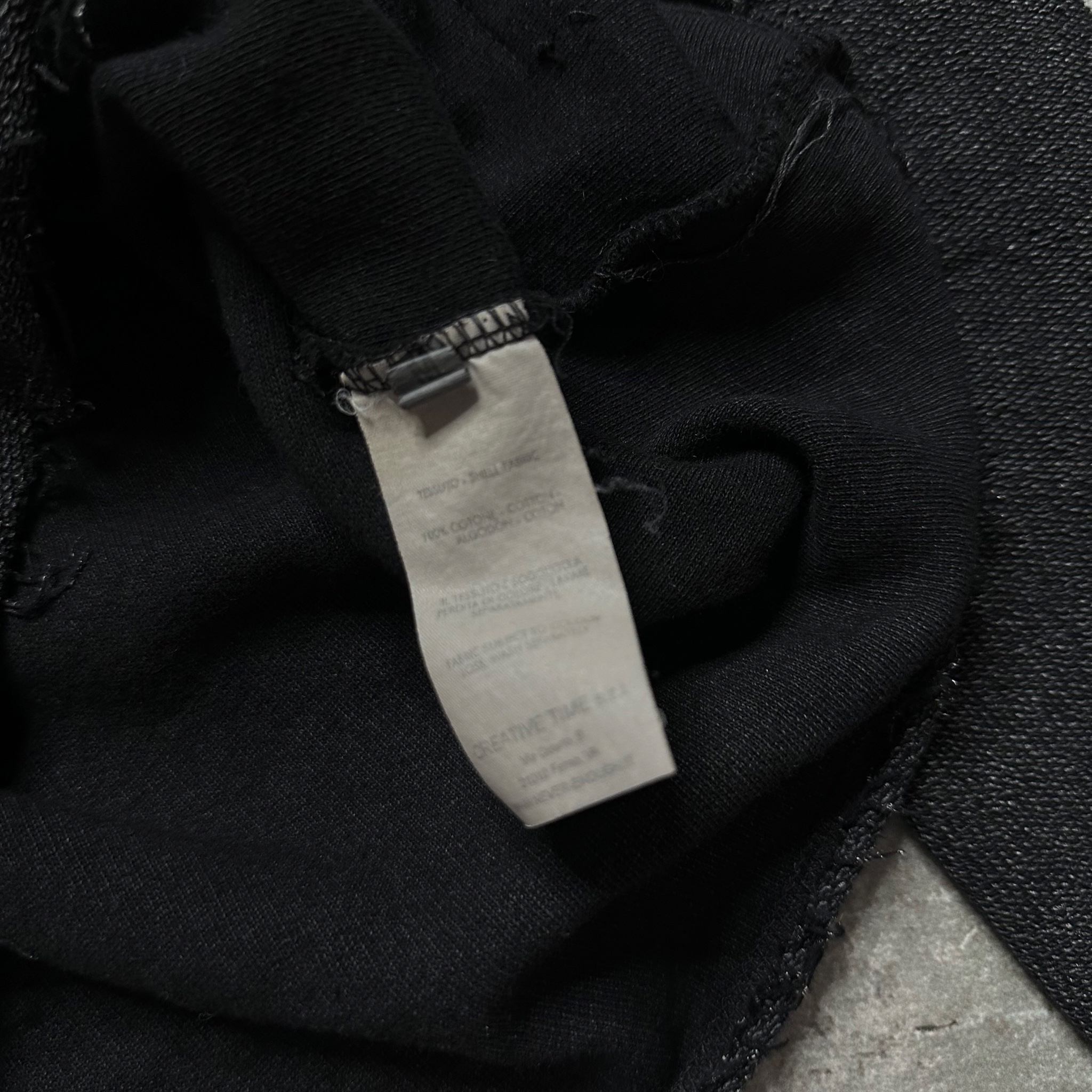 Never Enough Asymmetrical Grunge distressed sweatshirt, миниатюра 6