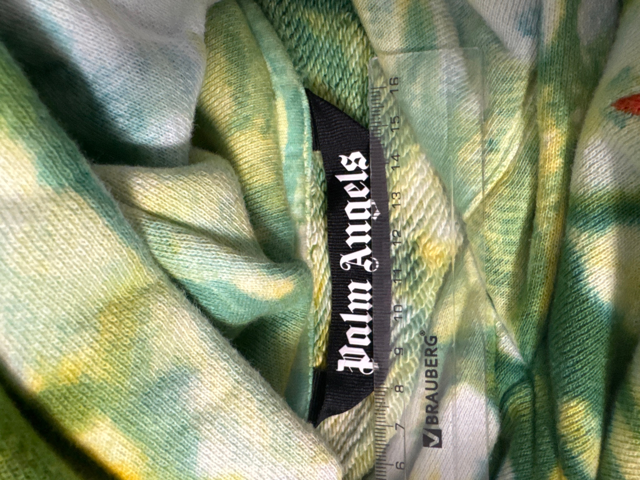 Palm Angels Tie Dye Burning Head Hoodie, миниатюра 3