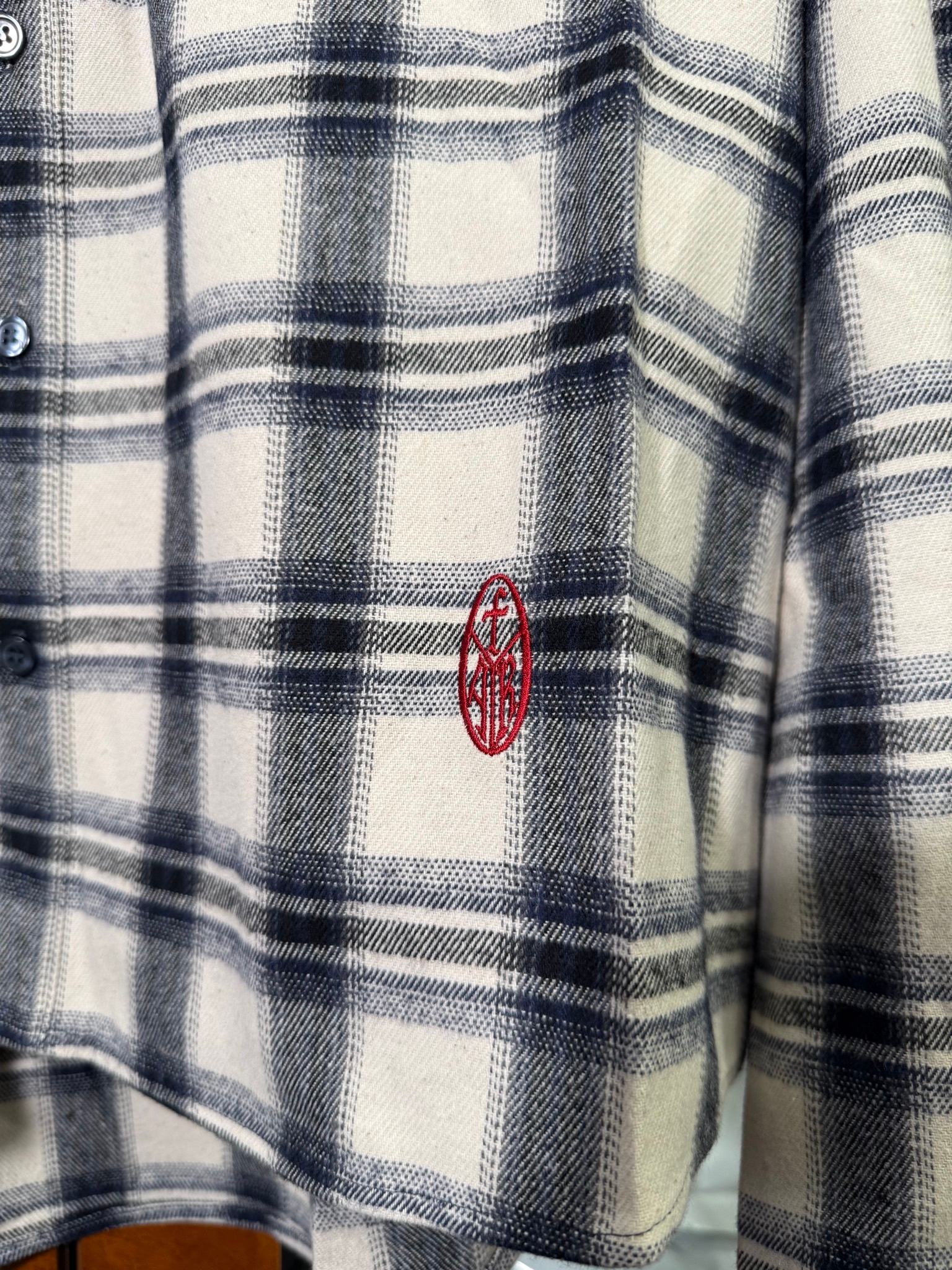 FAR FROM WHAT Far Logo Flannel Shirts, миниатюра 3