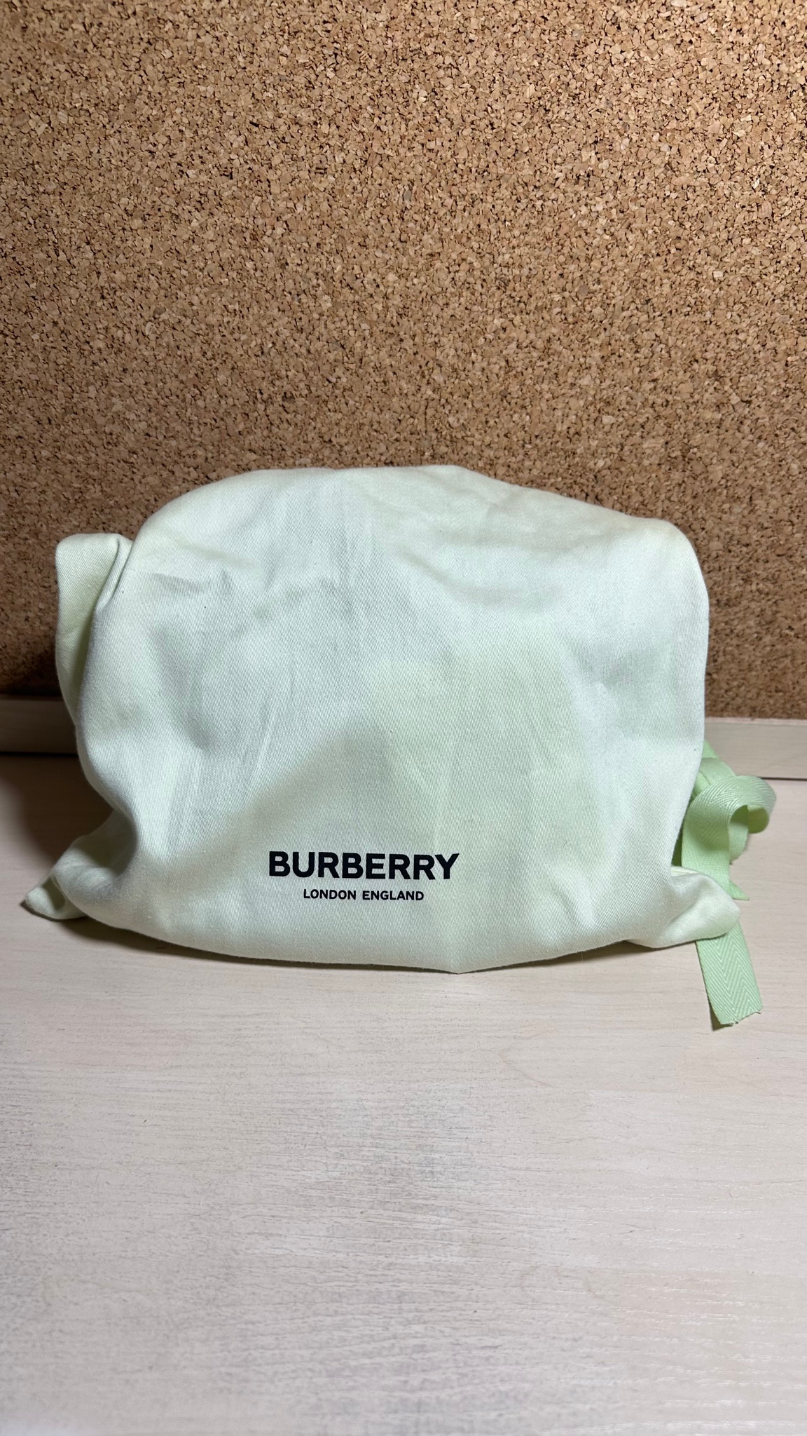 Burberry Logo Print Nylon Drawcord Pouch, миниатюра 3