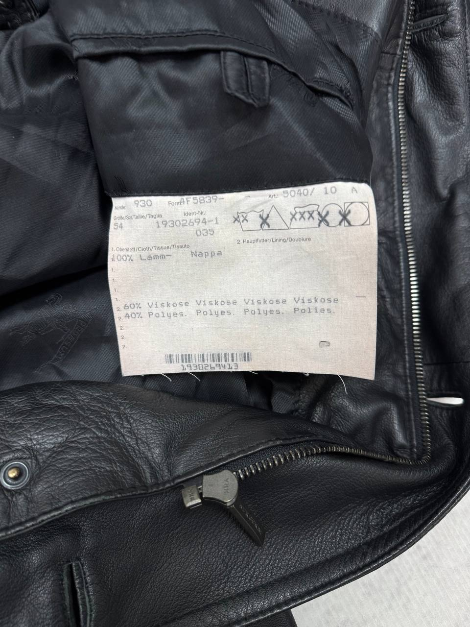 Burberry Кожаная куртка Vintage  leather coat, миниатюра 6
