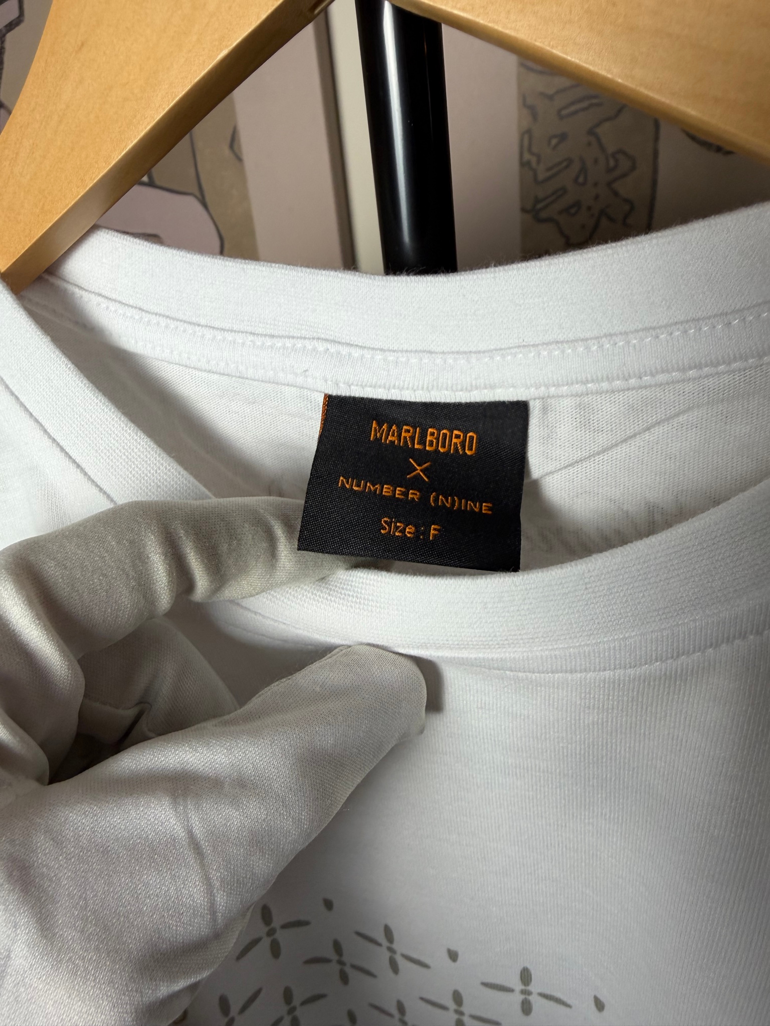 Number (N)ine x Marlboro Logo white, миниатюра 3