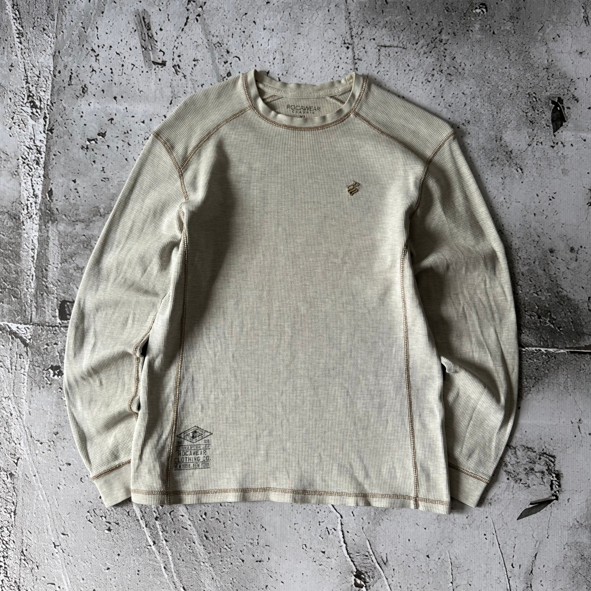 Rocawear 2000s Vintage Thermal Waffle Cotton Longsleeve Shirt, миниатюра 1