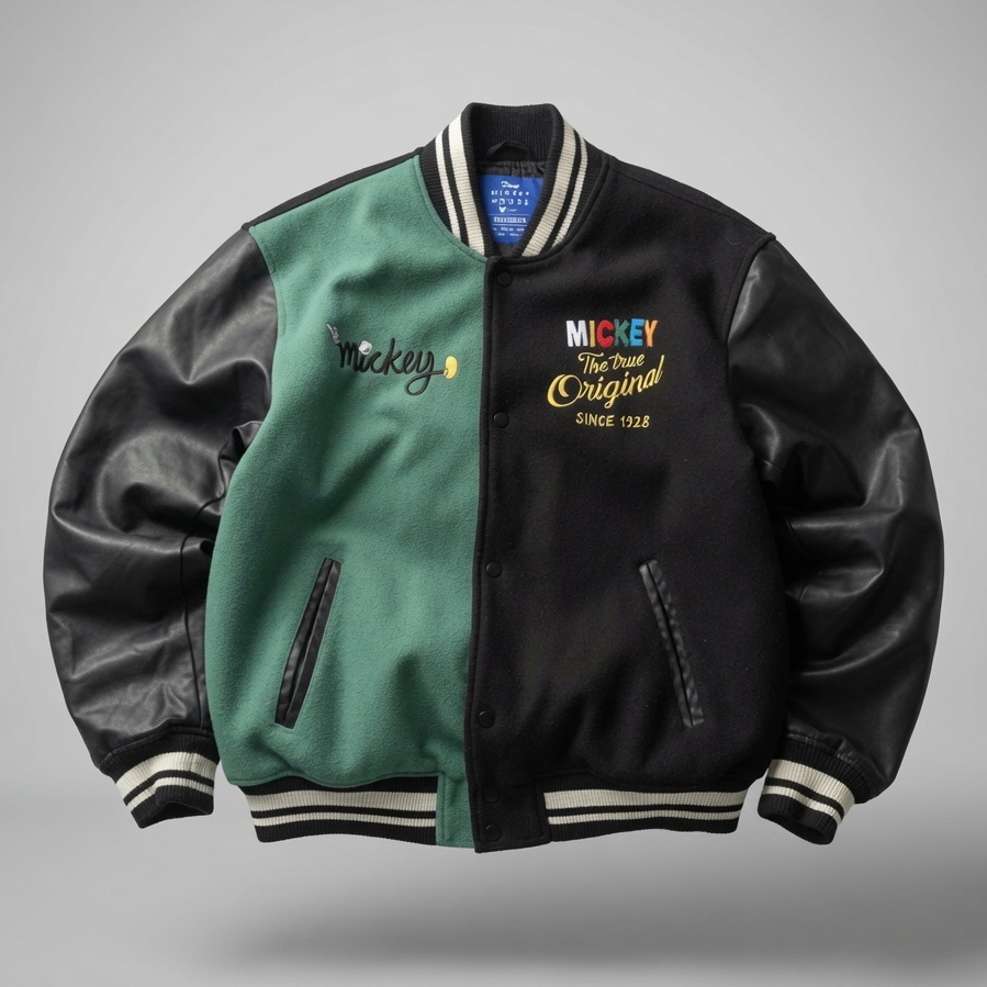Disney Mickey Mouse Embroidered Bomber Jacket, миниатюра 1