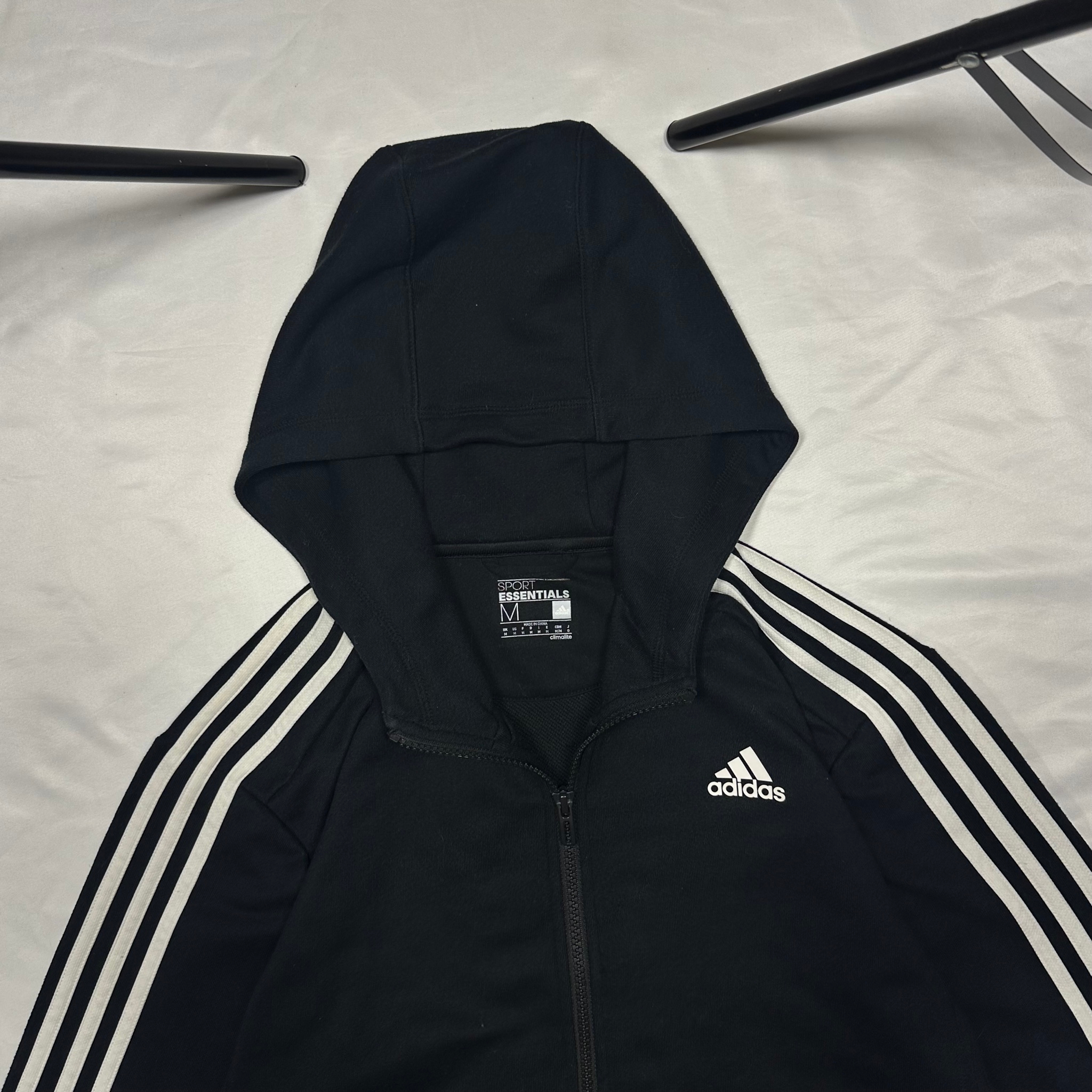 Adidas 3 stripes climlite zip hoodie, миниатюра 7