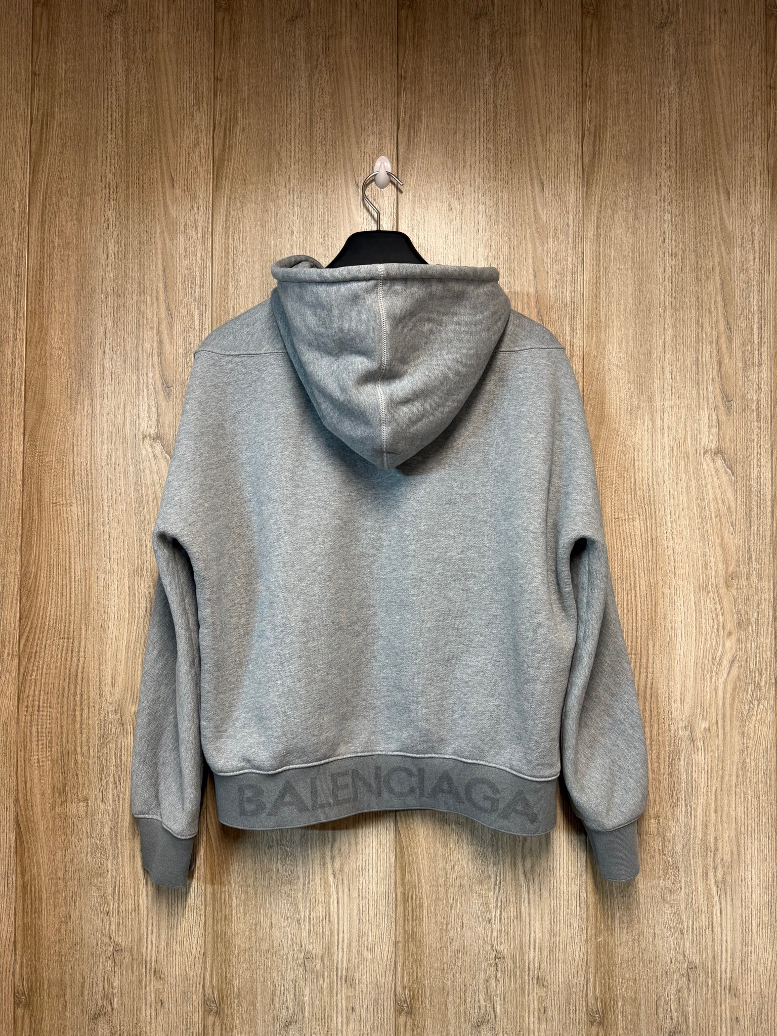 BALENCIAGA Logo Jacquard Hem Zip Hoodie FW2016, миниатюра 2