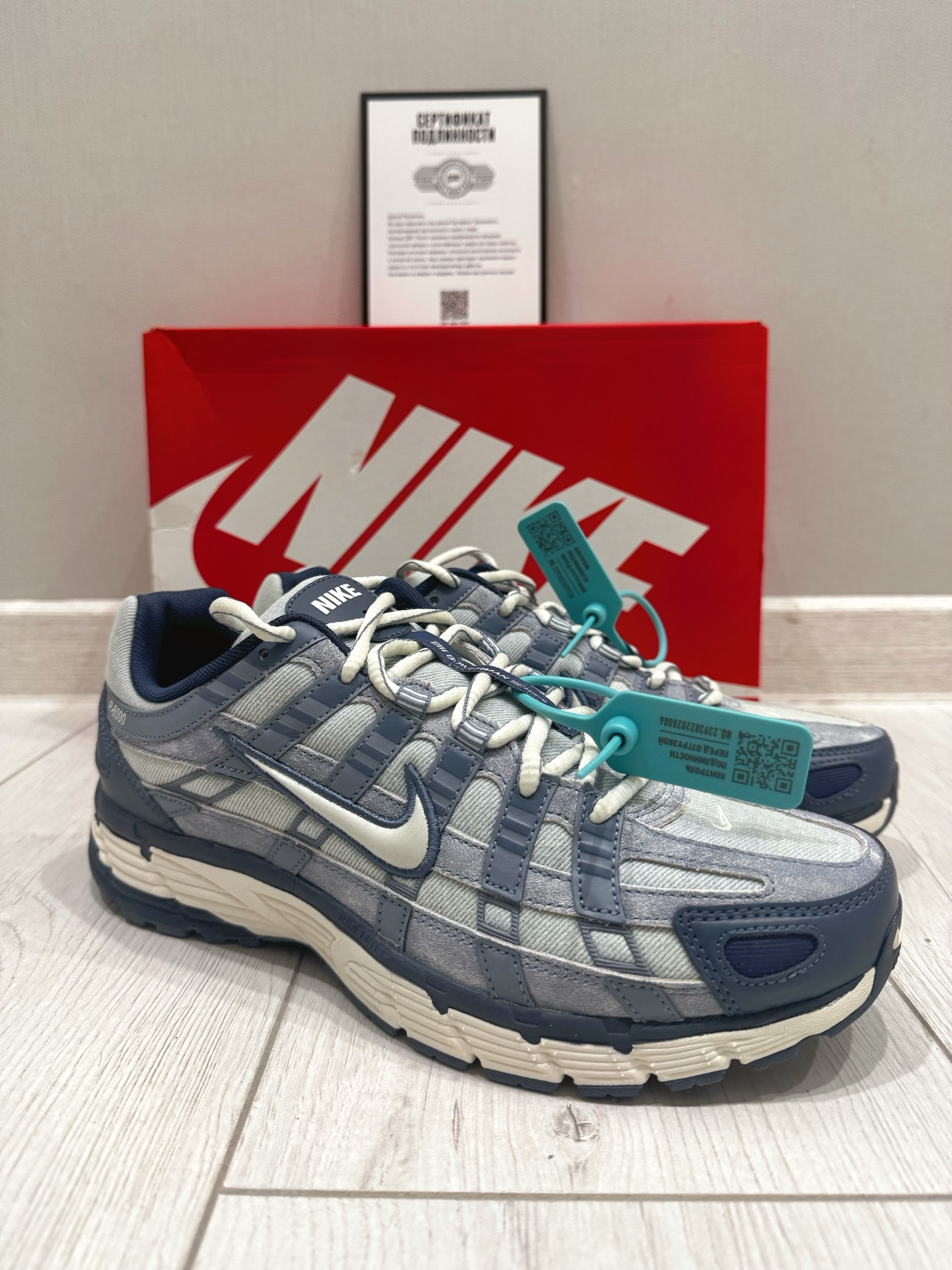 Nike P-6000 SE Worn Blue Denim, миниатюра 4