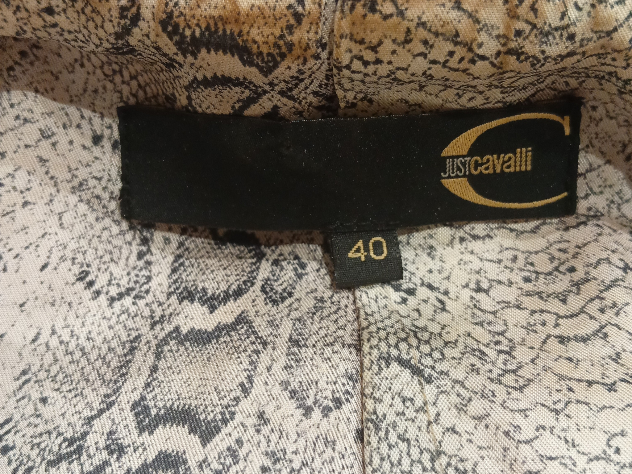 Roberto Cavalli Курта Кожаная Just Cavalli Vintage original, миниатюра 4