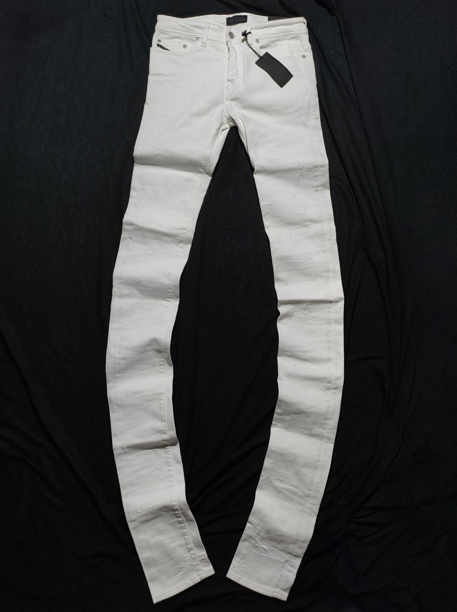 Diesel  Ultra long jeans black gold, миниатюра 1