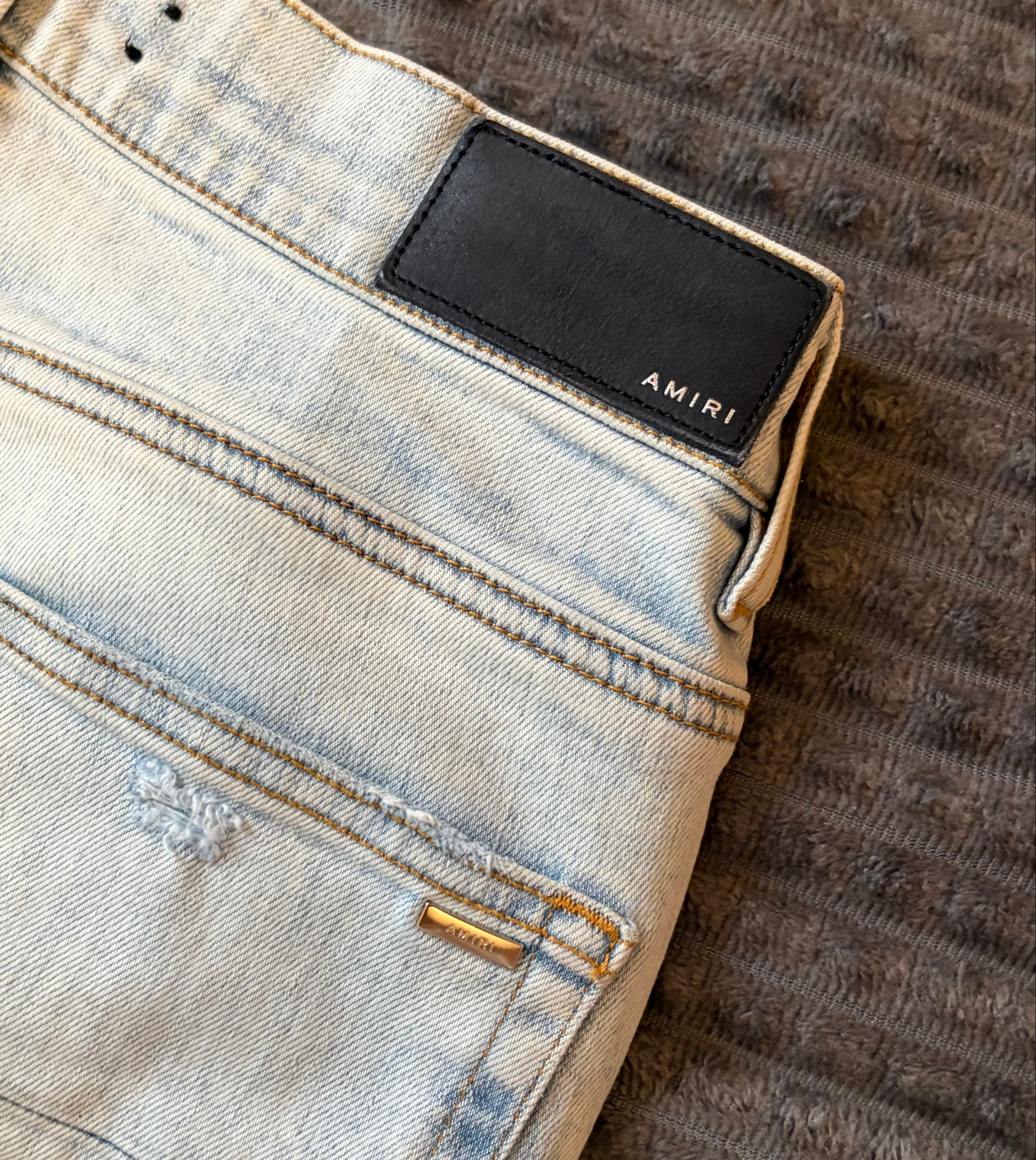 Amiri x Grateful Dead Dancing Skeletons Distressed Jeans, миниатюра 4