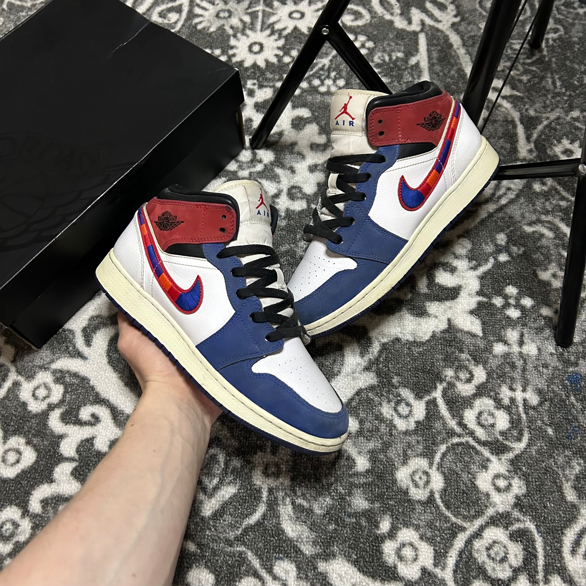 Nike x Air Jordan 1 Mid Мulti Cоlour Swоosh, миниатюра 2