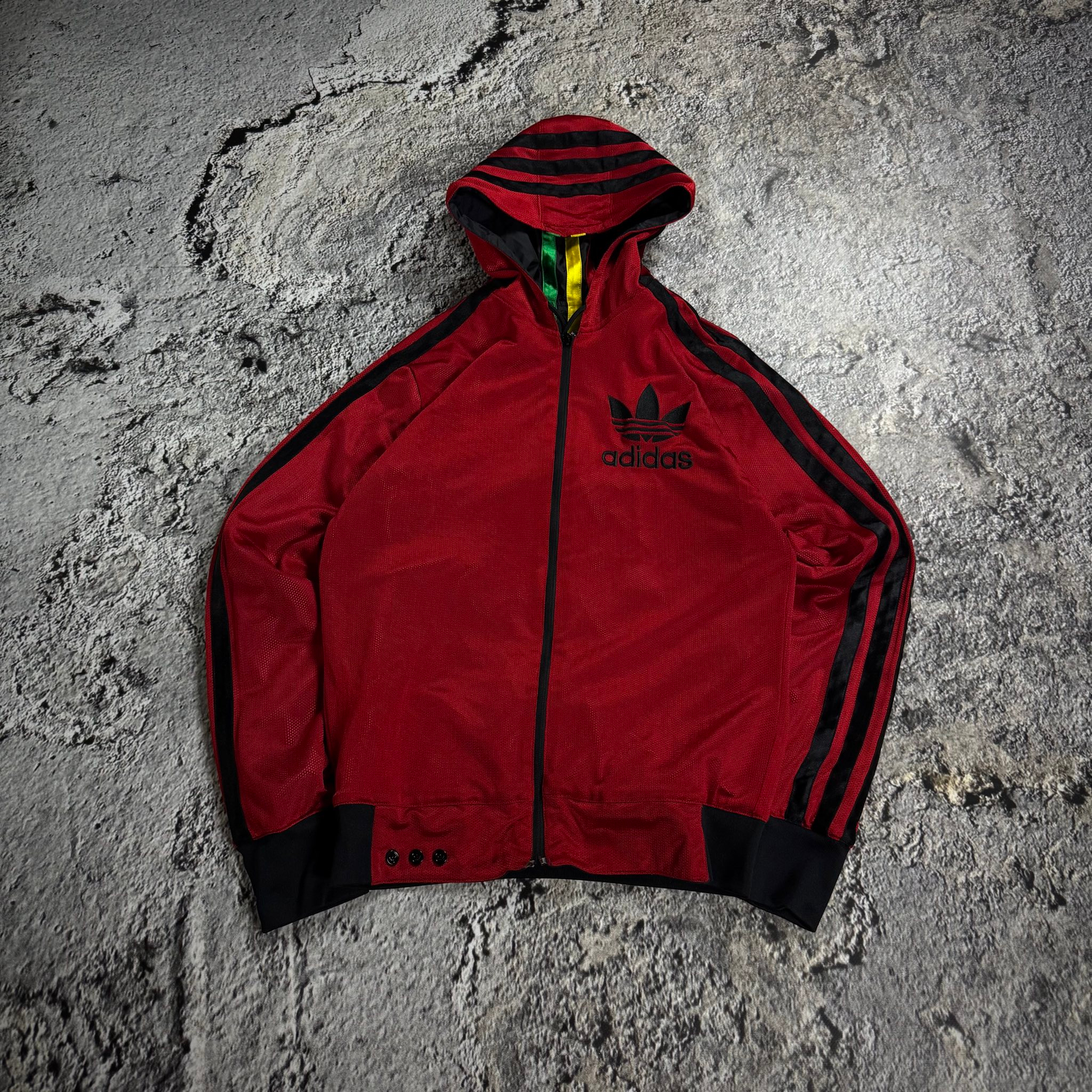 Adidas Reversible Rasta Windbreaker Jacket, миниатюра 4