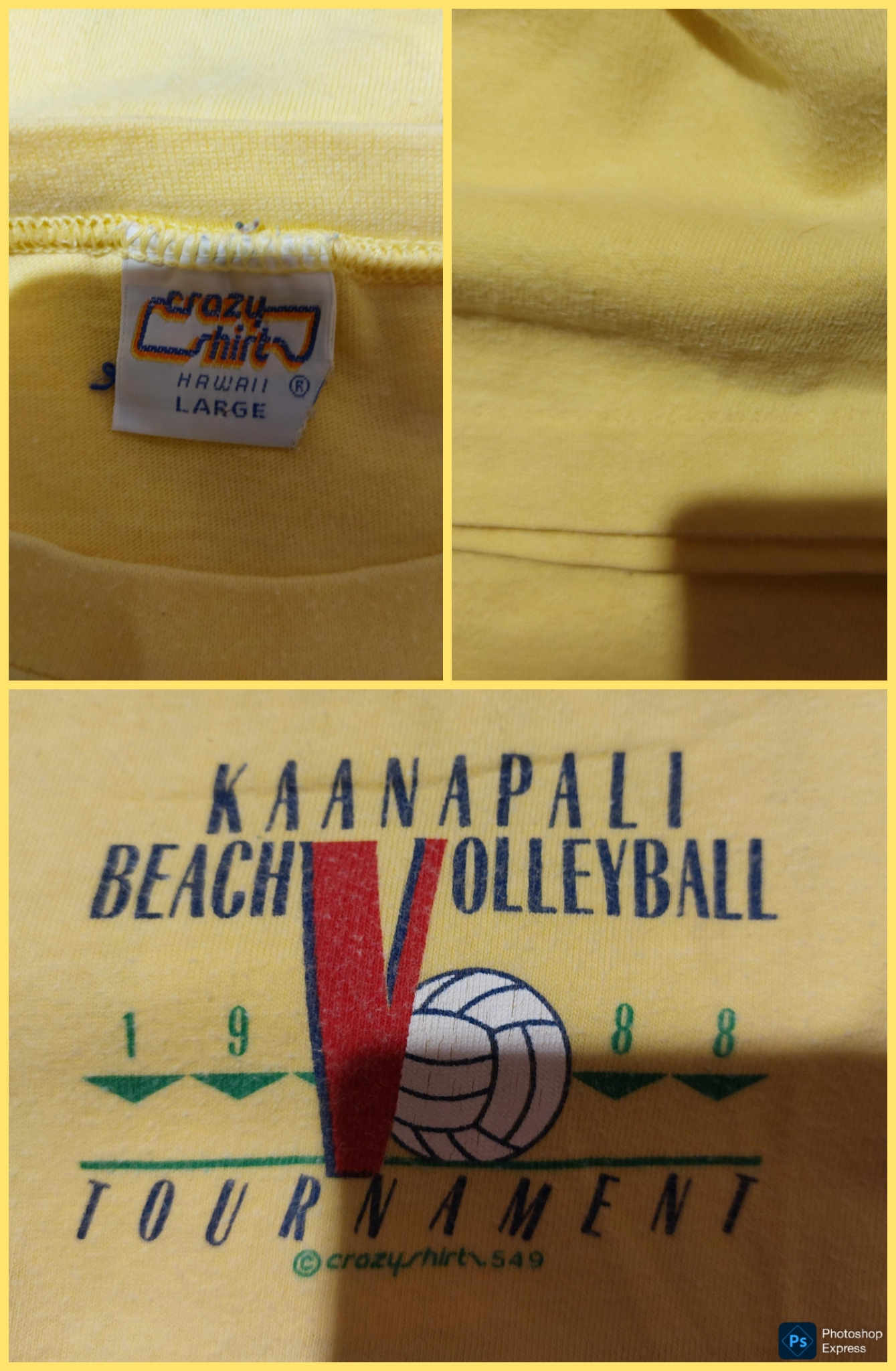 Crazy shirt Kaanapali Beach Volleyball Tournament 1988, миниатюра 6