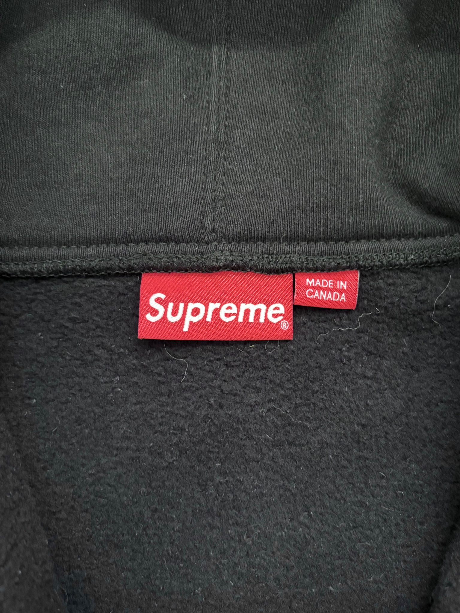 Supreme Text Stripe Zip Up Hooded Sweatshirt, миниатюра 3