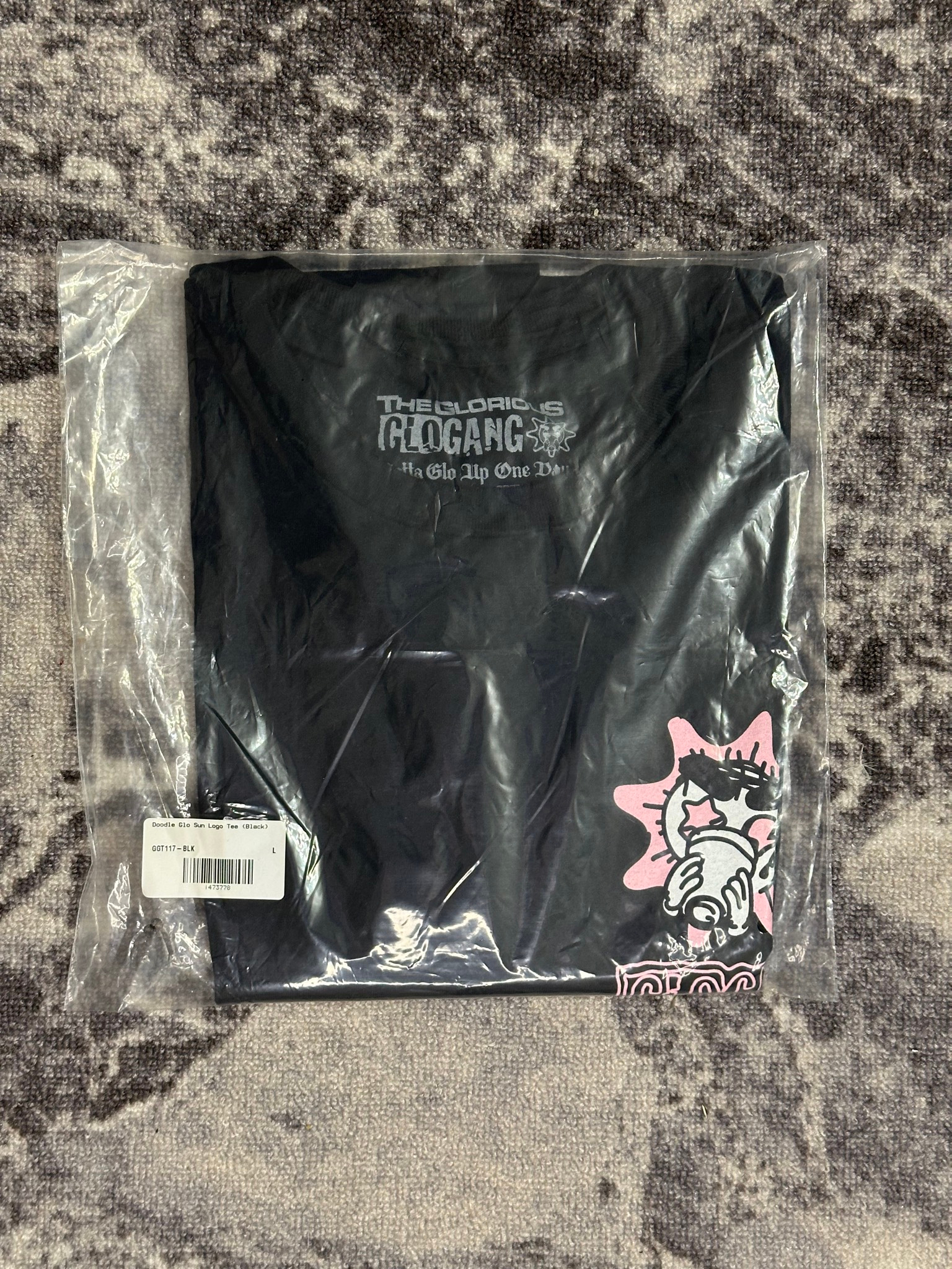 Glo Gang Doodle Sun Glo Tee Black, миниатюра 4