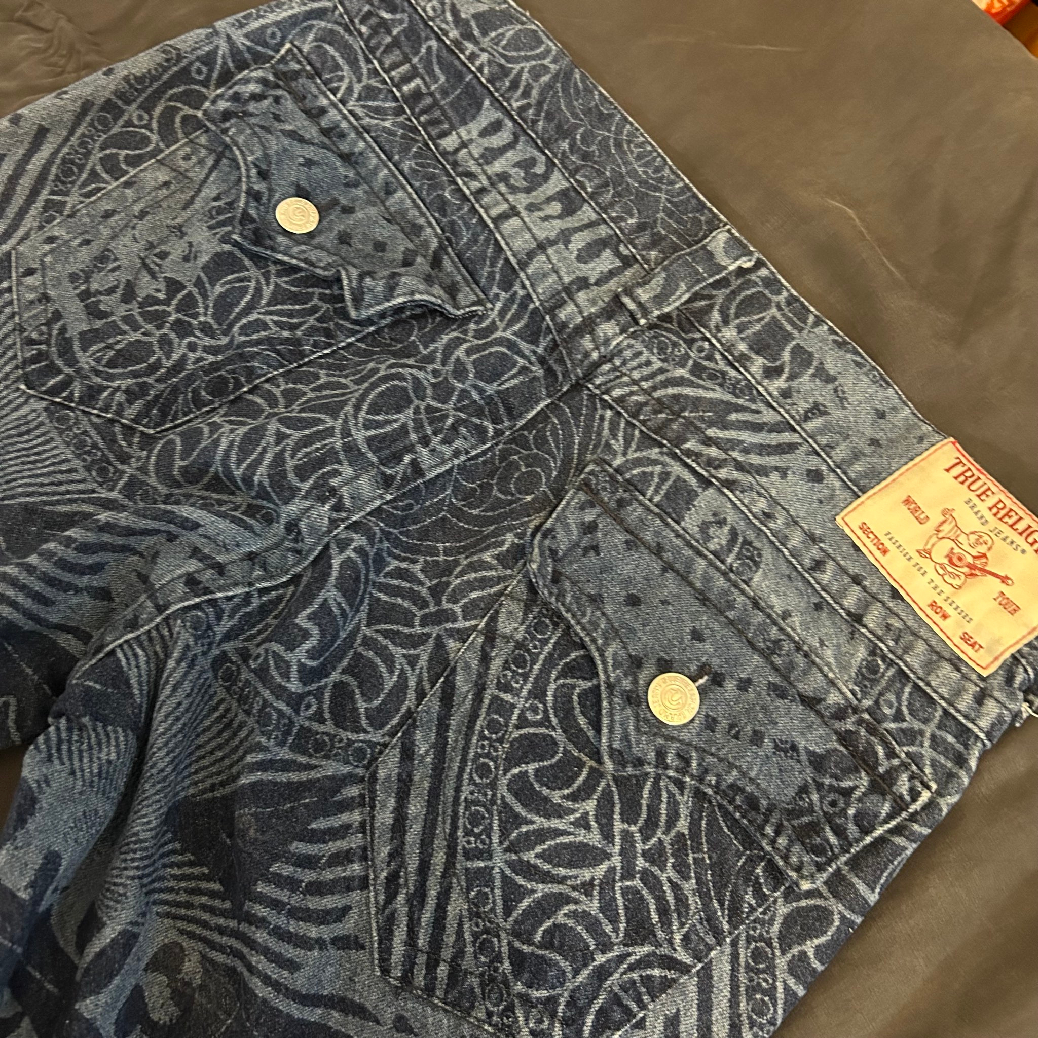 True Religion Billy Printed Stacked Bootcut Jean, миниатюра 4