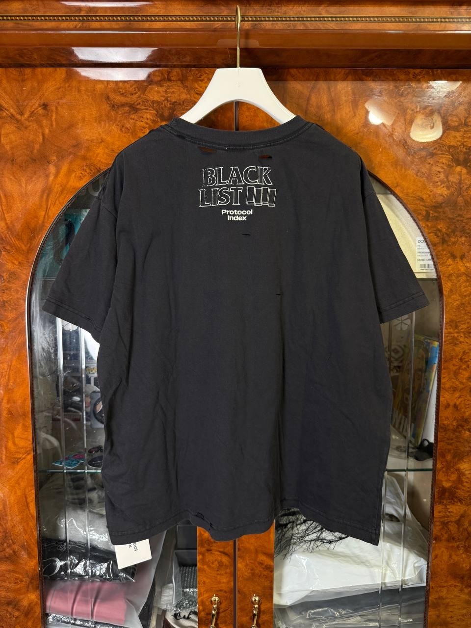 Protocol Index BLACKLIST Washed Black T-shirt, миниатюра 2