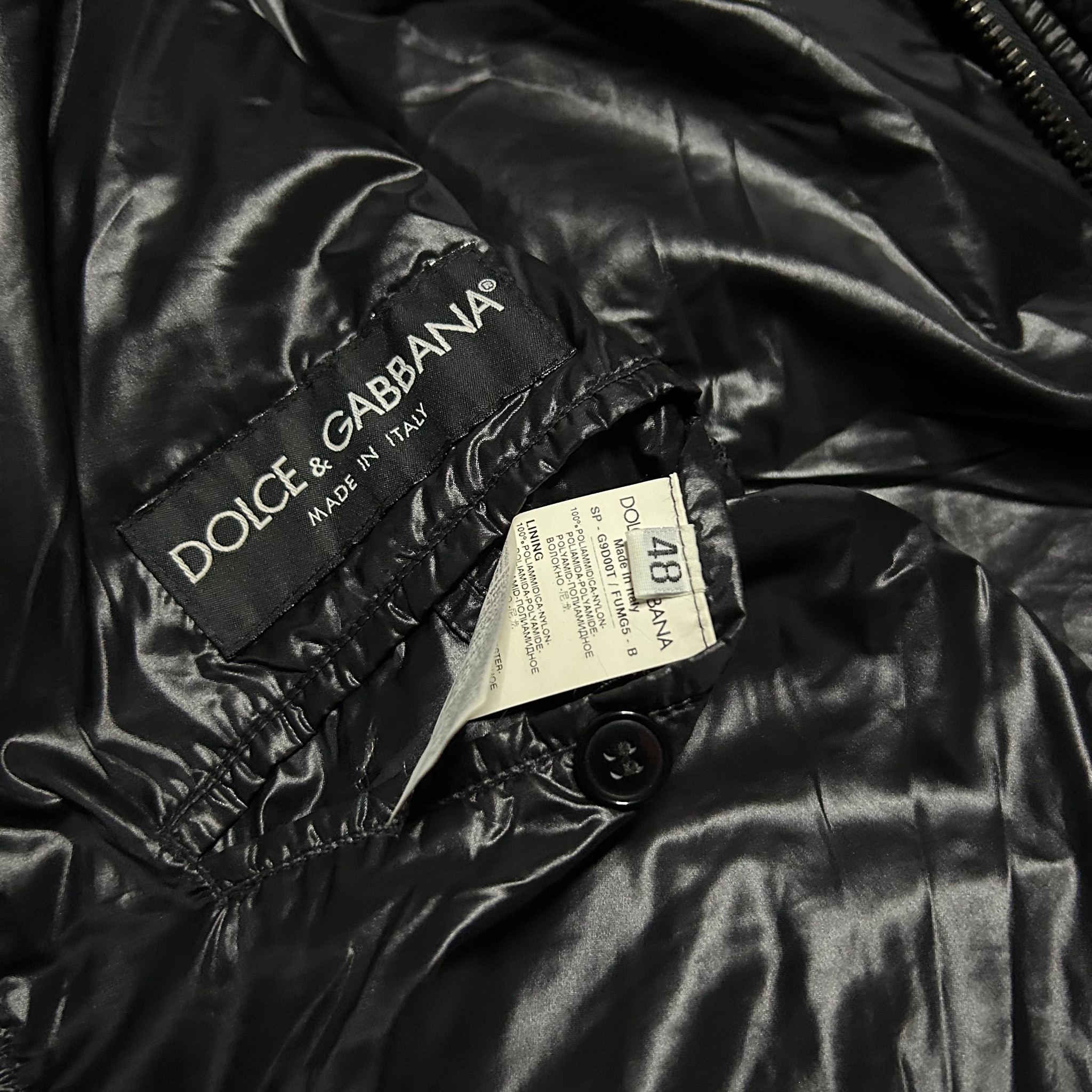 Dolce Gabbana Mulizipped Lucid Black Jacket 2007, миниатюра 10
