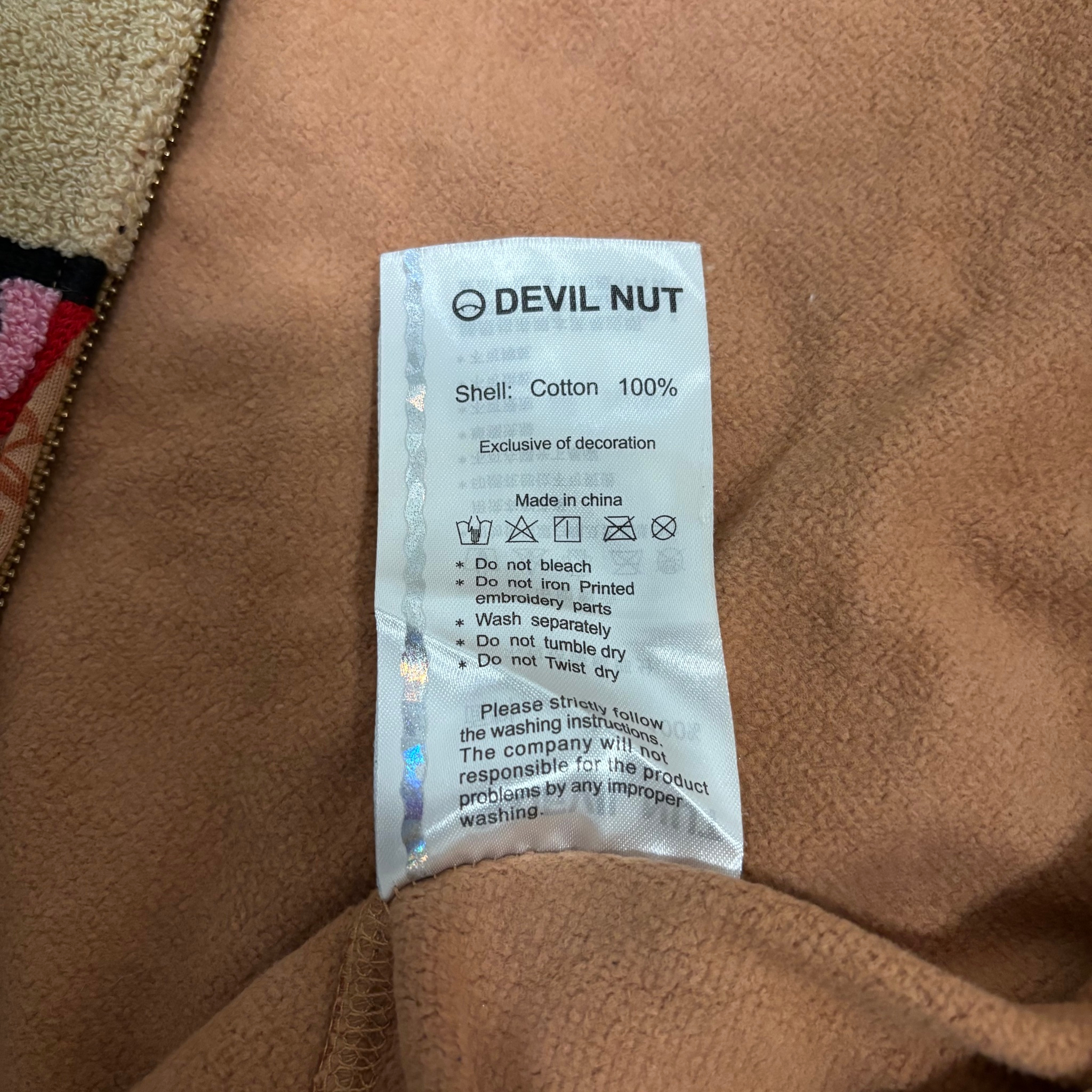 Devil Nut Vintage Zip-Hoodie, миниатюра 4