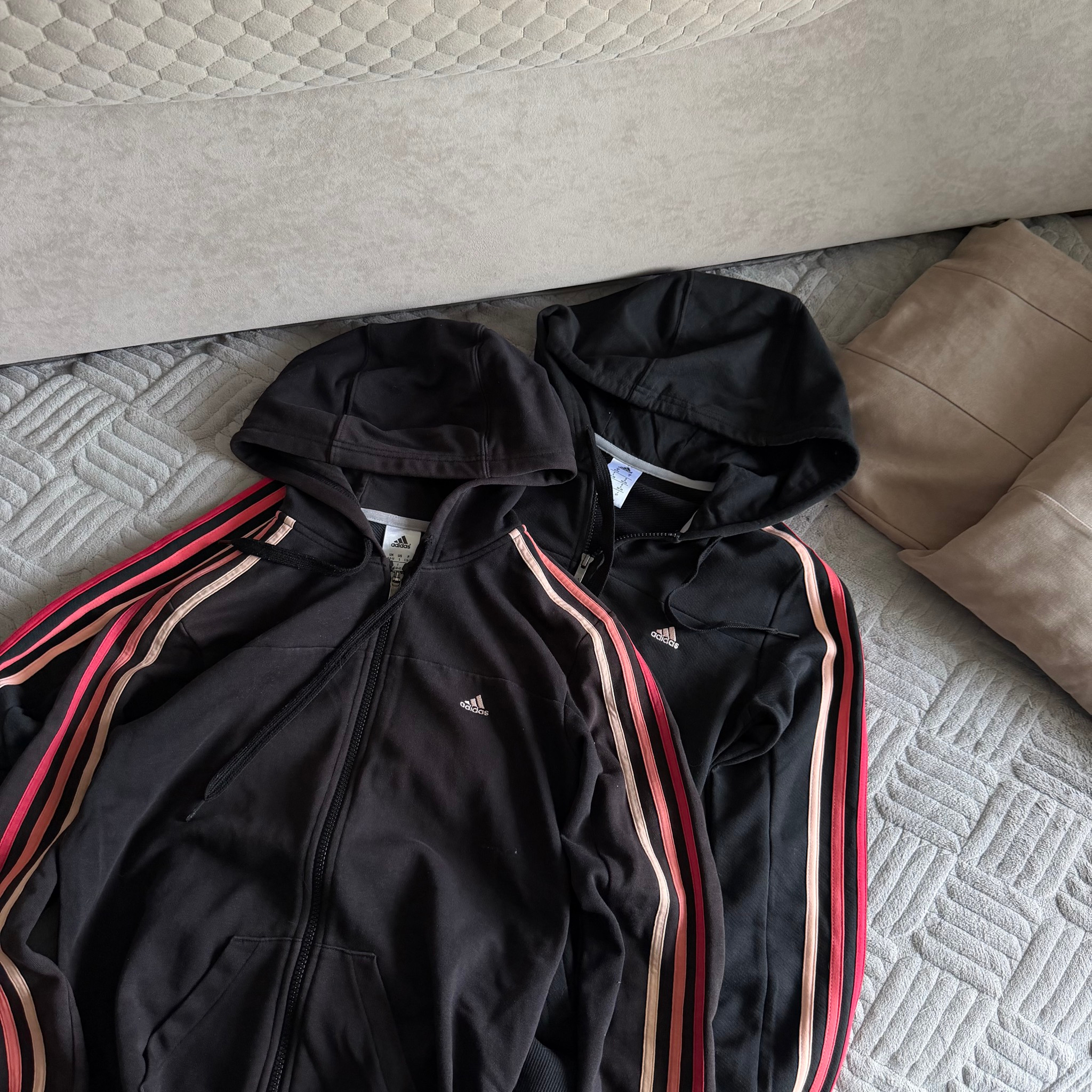 Adidas Zip-Hoodie 3-Stripes Bimbo y2k, миниатюра 2