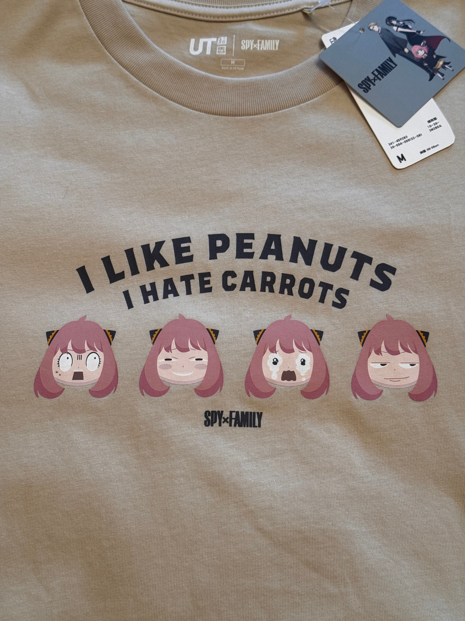 Uniqlo Uniqlo Х Spy X Family Peanuts Cream Tee, миниатюра 4