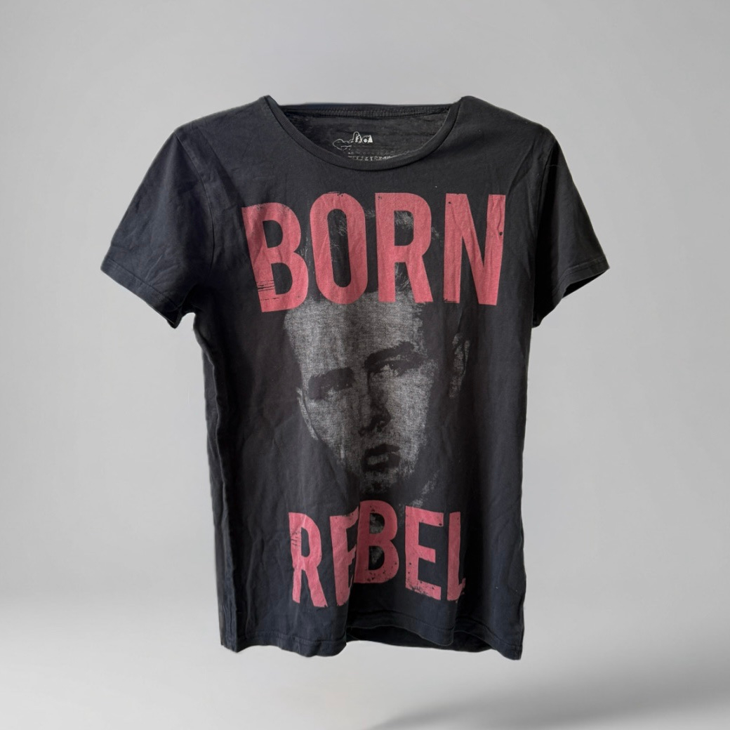 Radio Days James Dean Born Rebel Graphic Tee, миниатюра 1