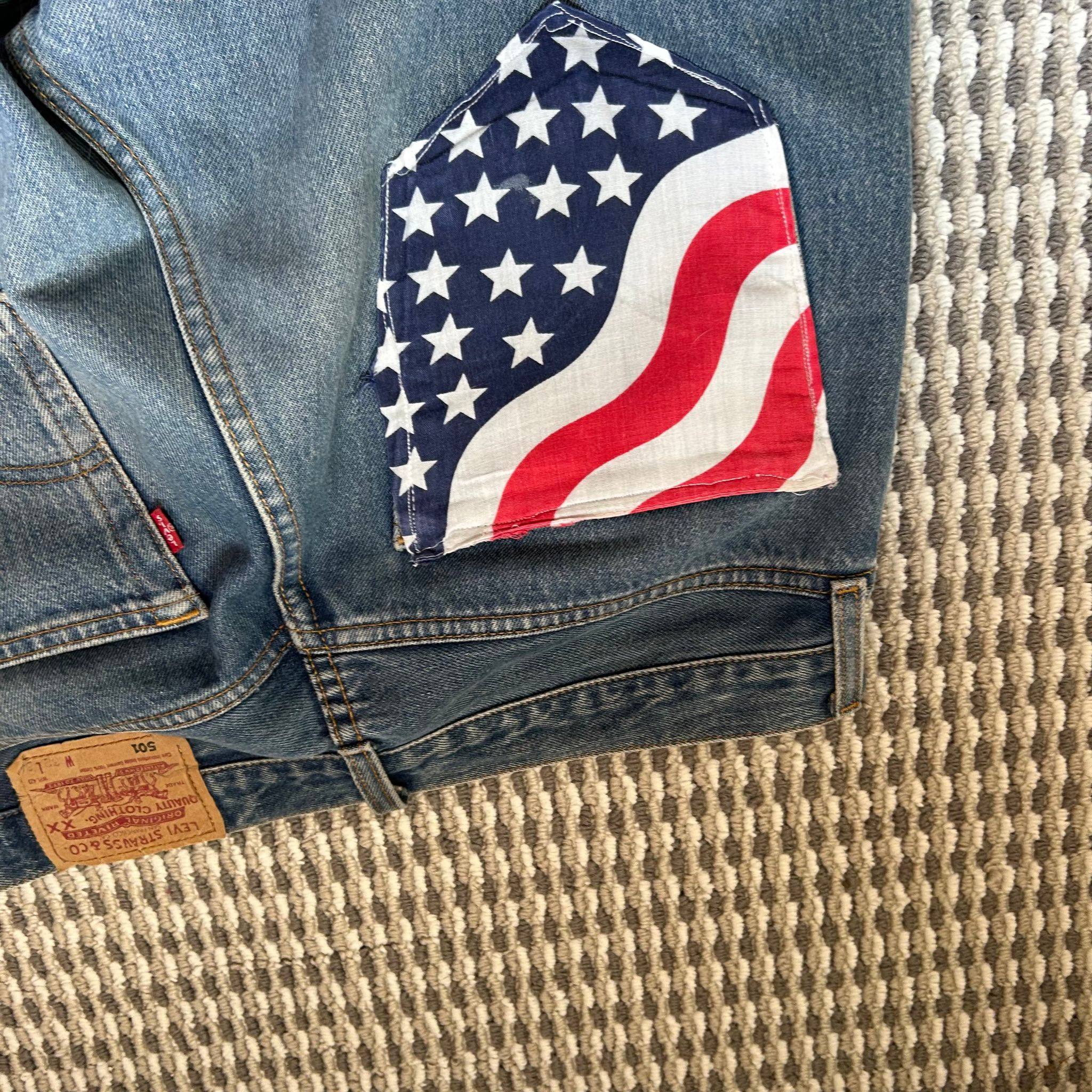 Levi's 501 American Flag Archive Vintage 1995, миниатюра 4
