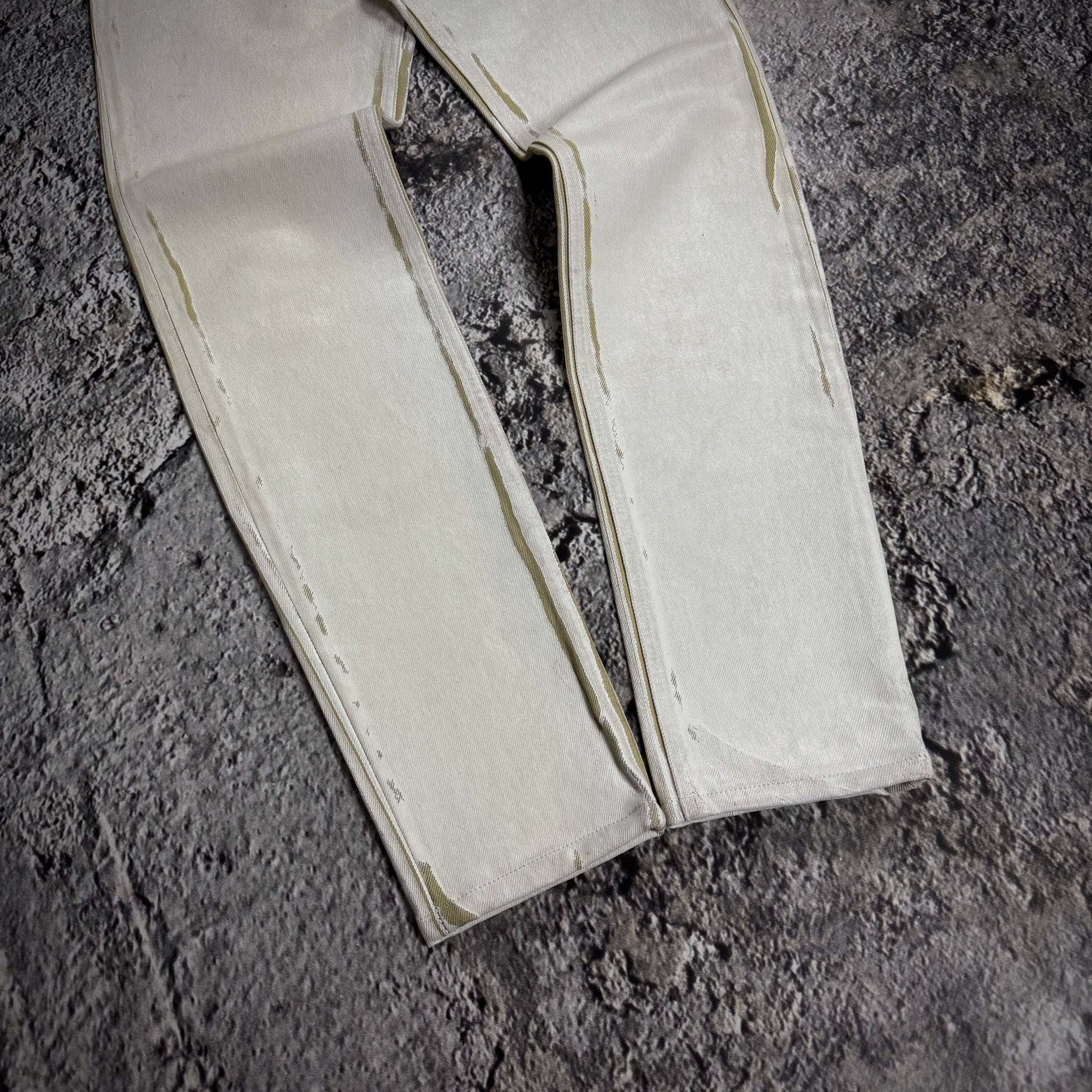 Diesel 1995 Distressed Straight Leg Painted Jeans, миниатюра 5