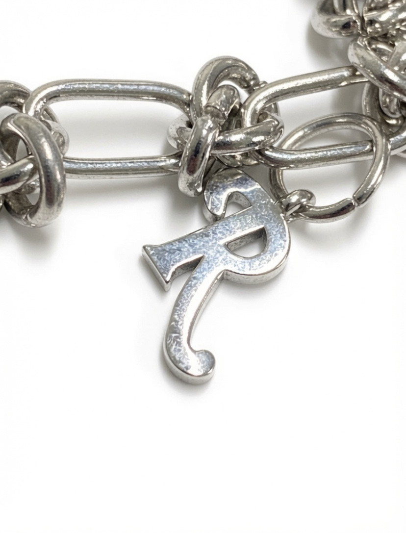 Raf Simons Safety Pin Knot Chain Bracelet, миниатюра 2