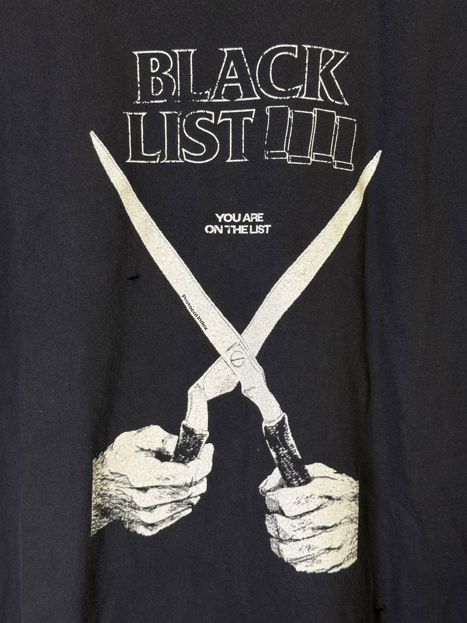 Protocol Index BLACKLIST Washed Black T-shirt, миниатюра 4