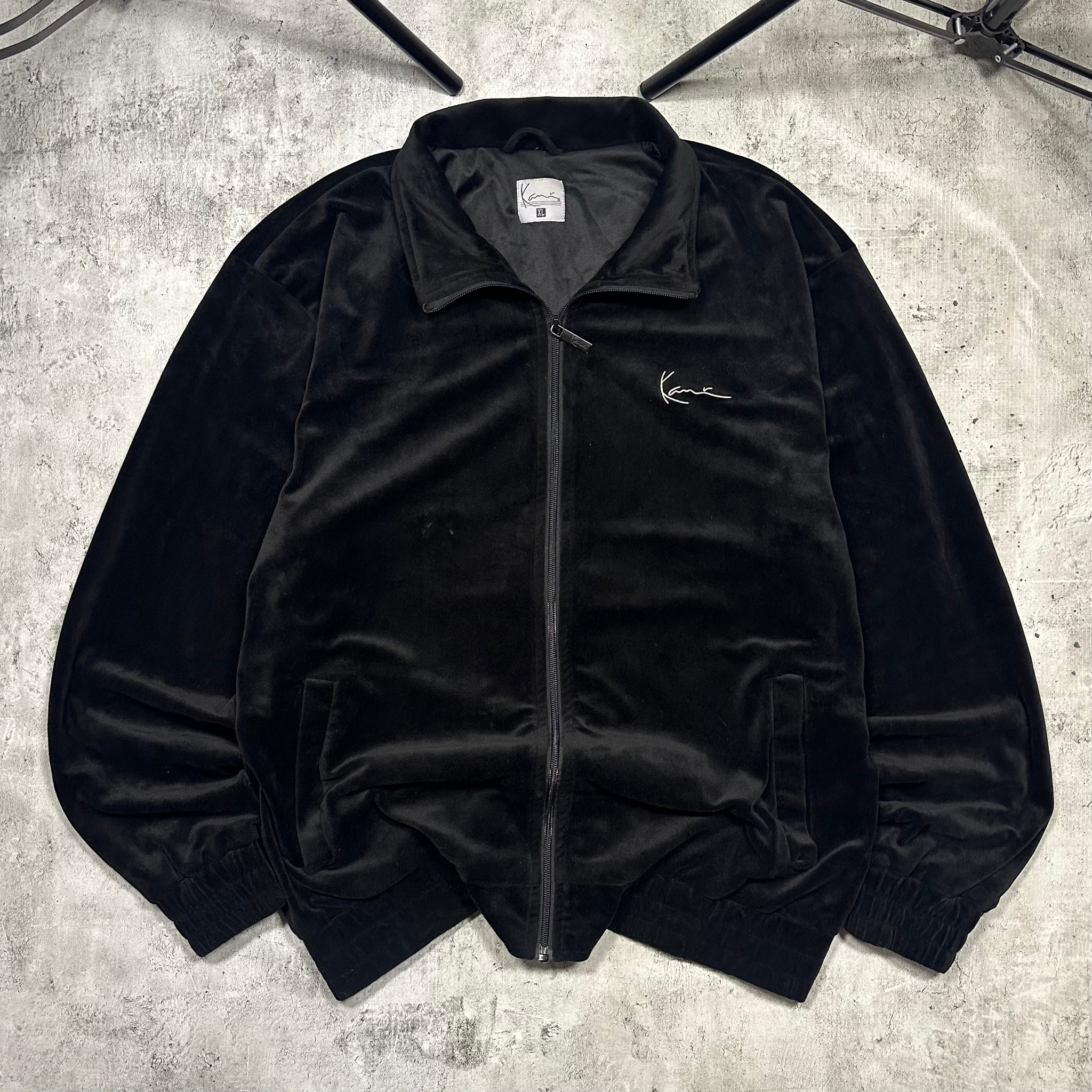 Karl Kani Velour black zip hoodie, миниатюра 9